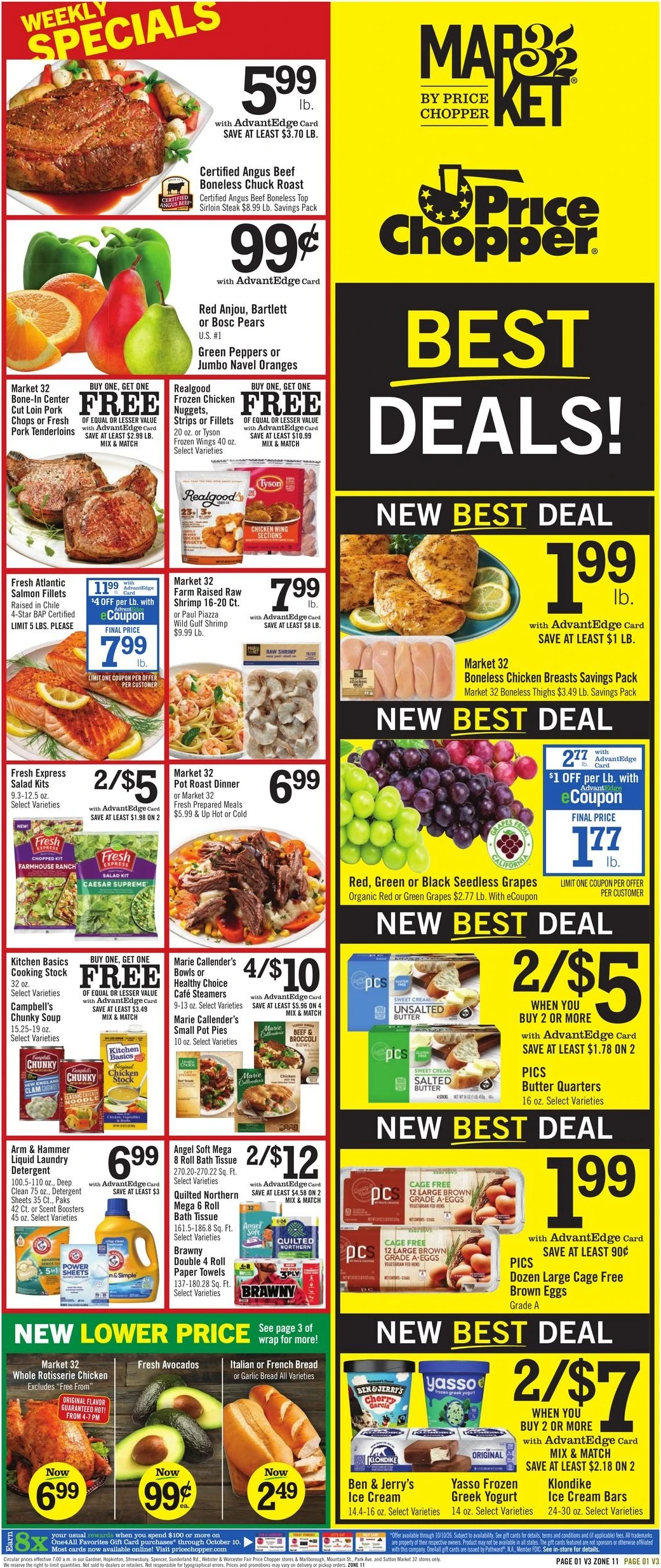 Price Chopper Page 1 of 10, weekly ad for Oct 4 - Oct 10, 2026