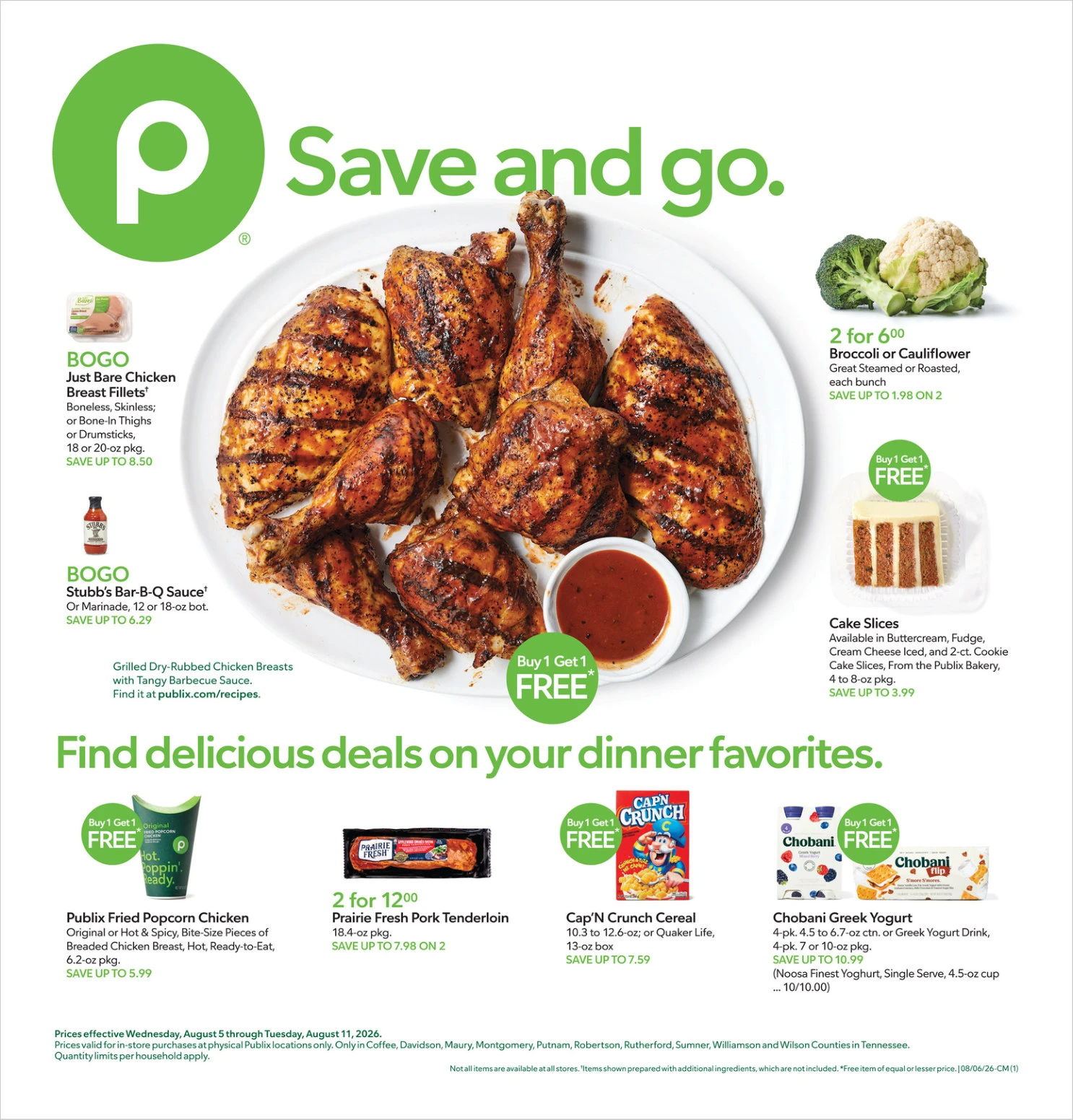 Publix weekly ad flyer, Aug05 – Aug11, 2026