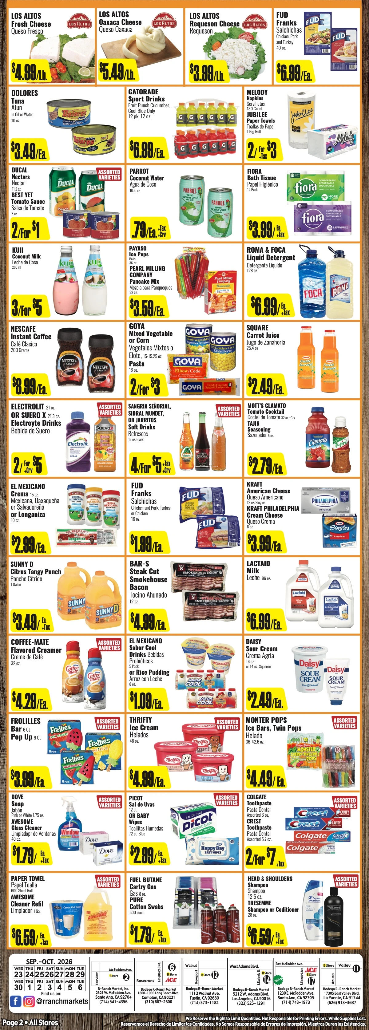 R Ranch Markets Page 2 of 4, weekly ad for Oct 7 - Oct 13, 2026