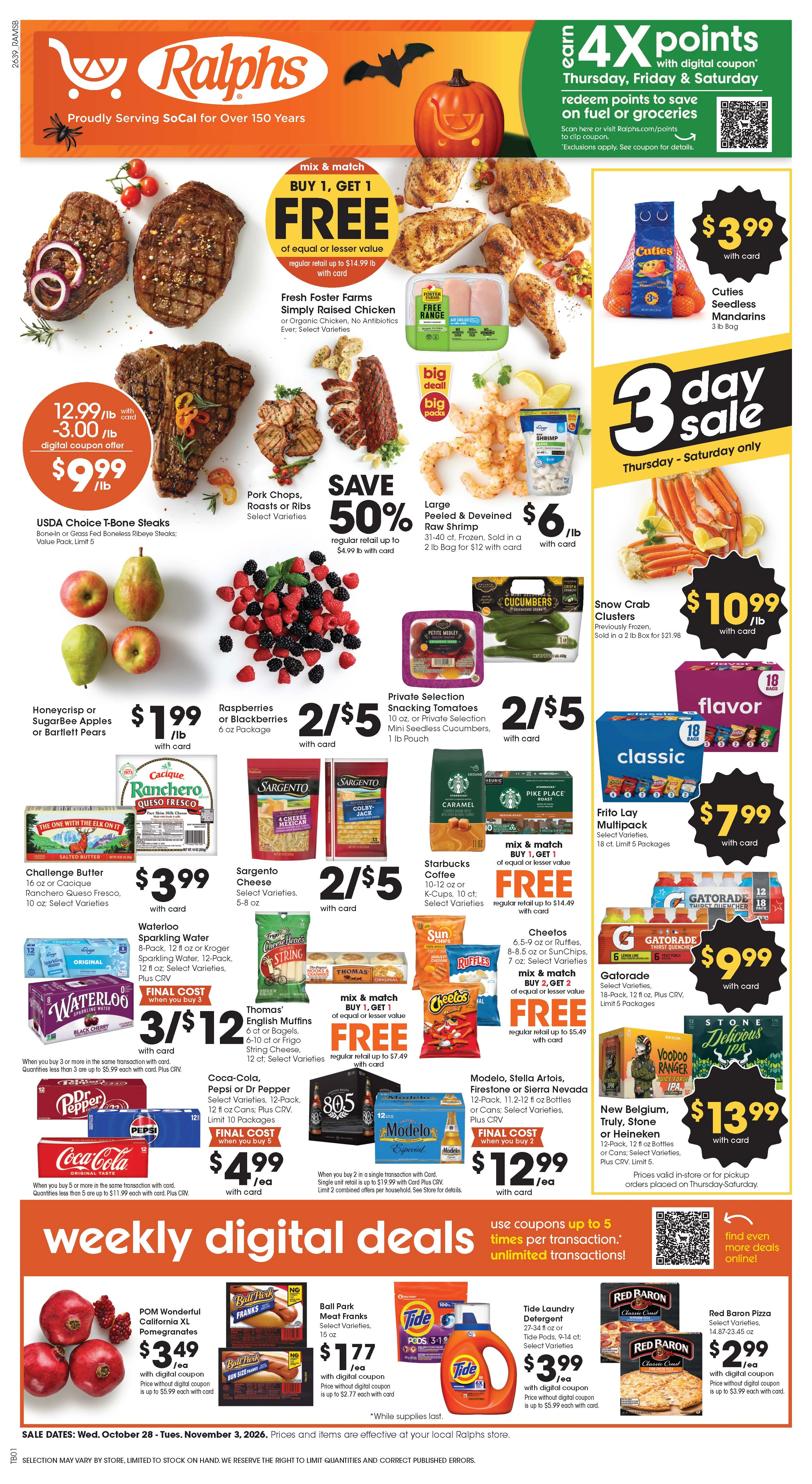 Ralphs Page 1 of 15, weekly ad for Oct 28 - Nov 4, 2026