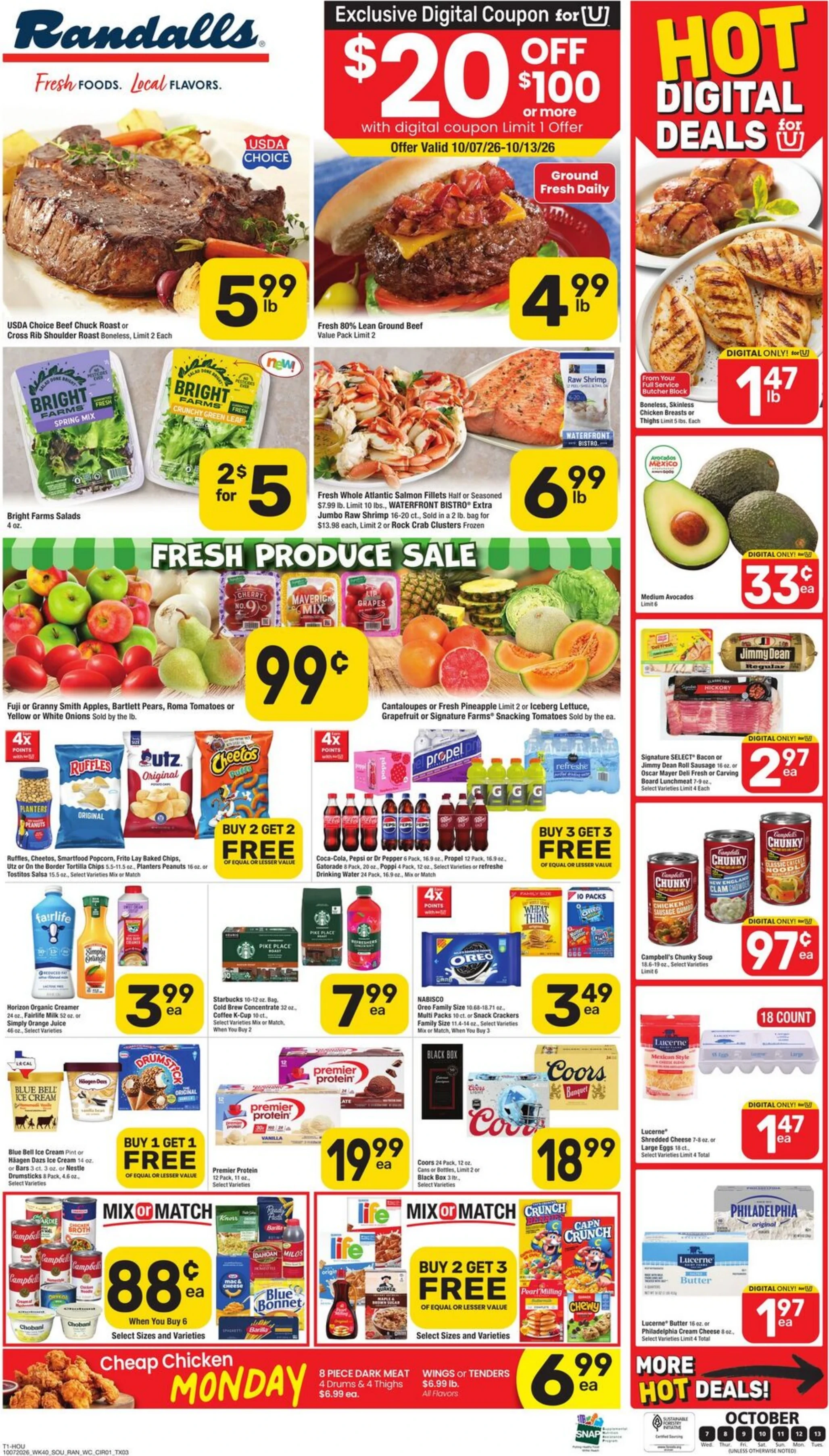 Randalls Page 3 of 5, weekly ad for Oct 7 - Oct 13, 2026