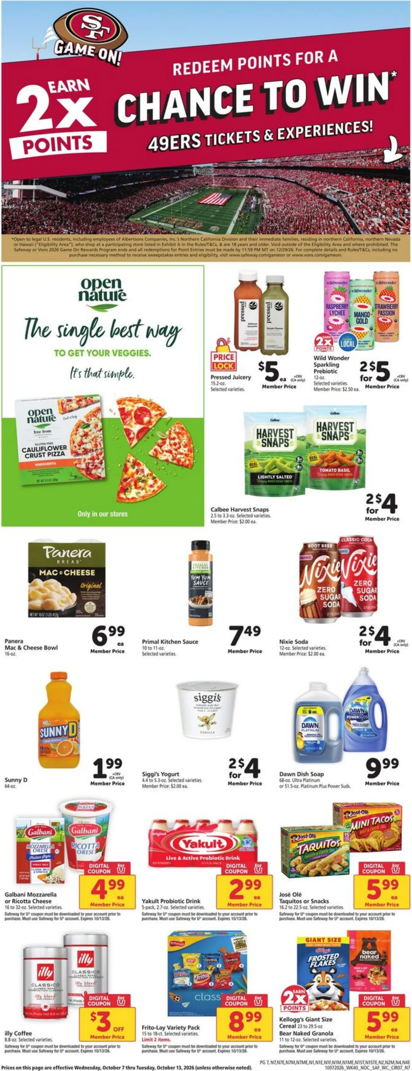 Safeway Page 7 of 9, weekly ad for Oct 7 - Oct 13, 2026