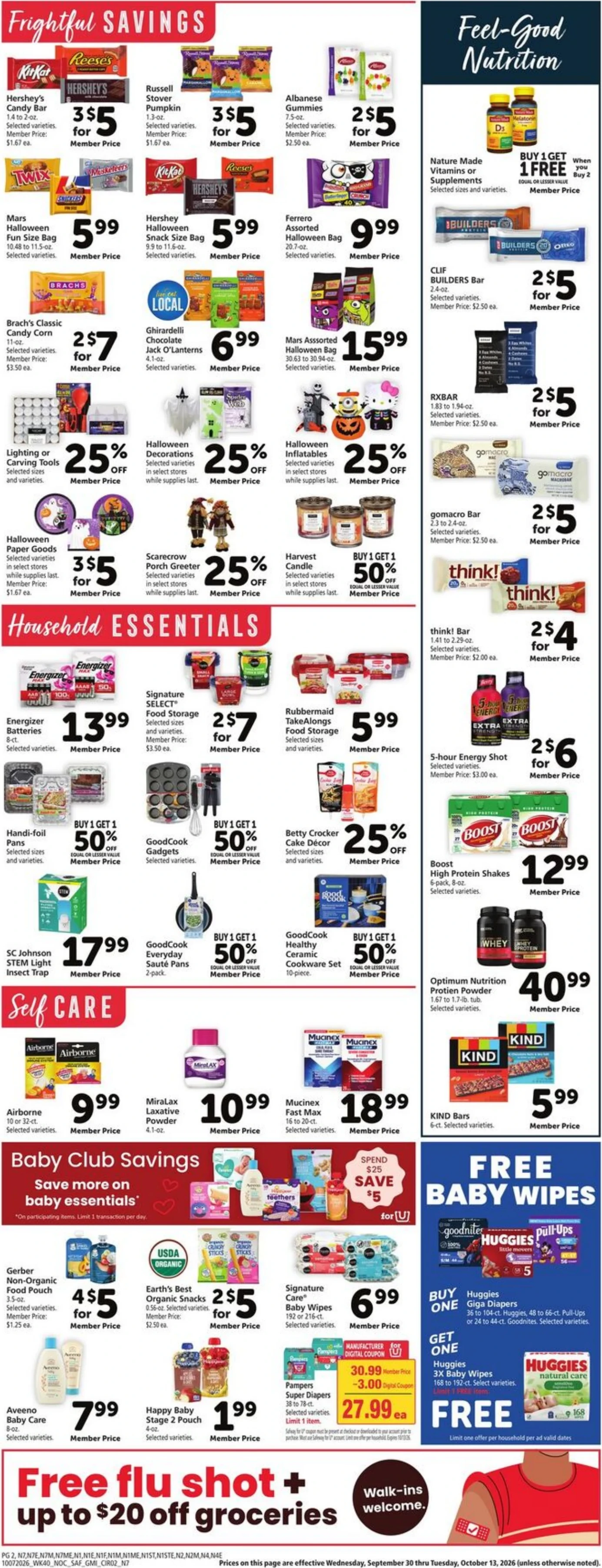 Safeway Page 9 of 9, weekly ad for Oct 7 - Oct 13, 2026