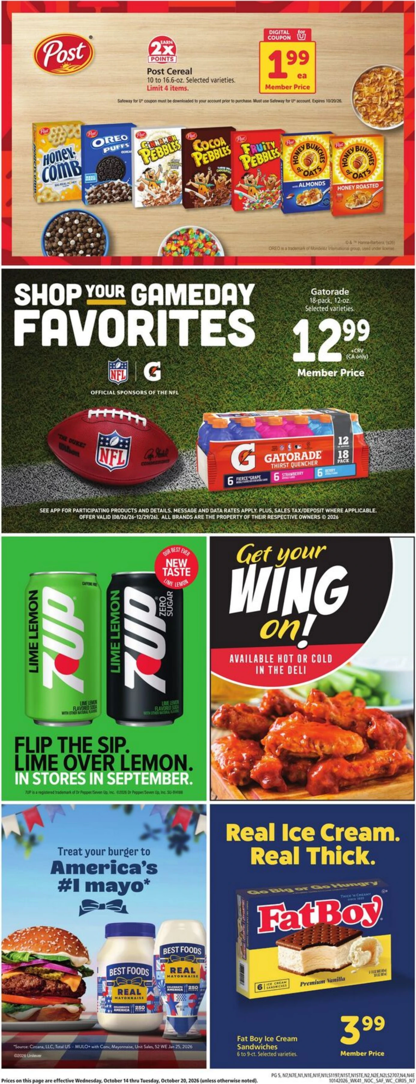Safeway Page 5 of 9, weekly ad for Oct 14 - Oct 20, 2026