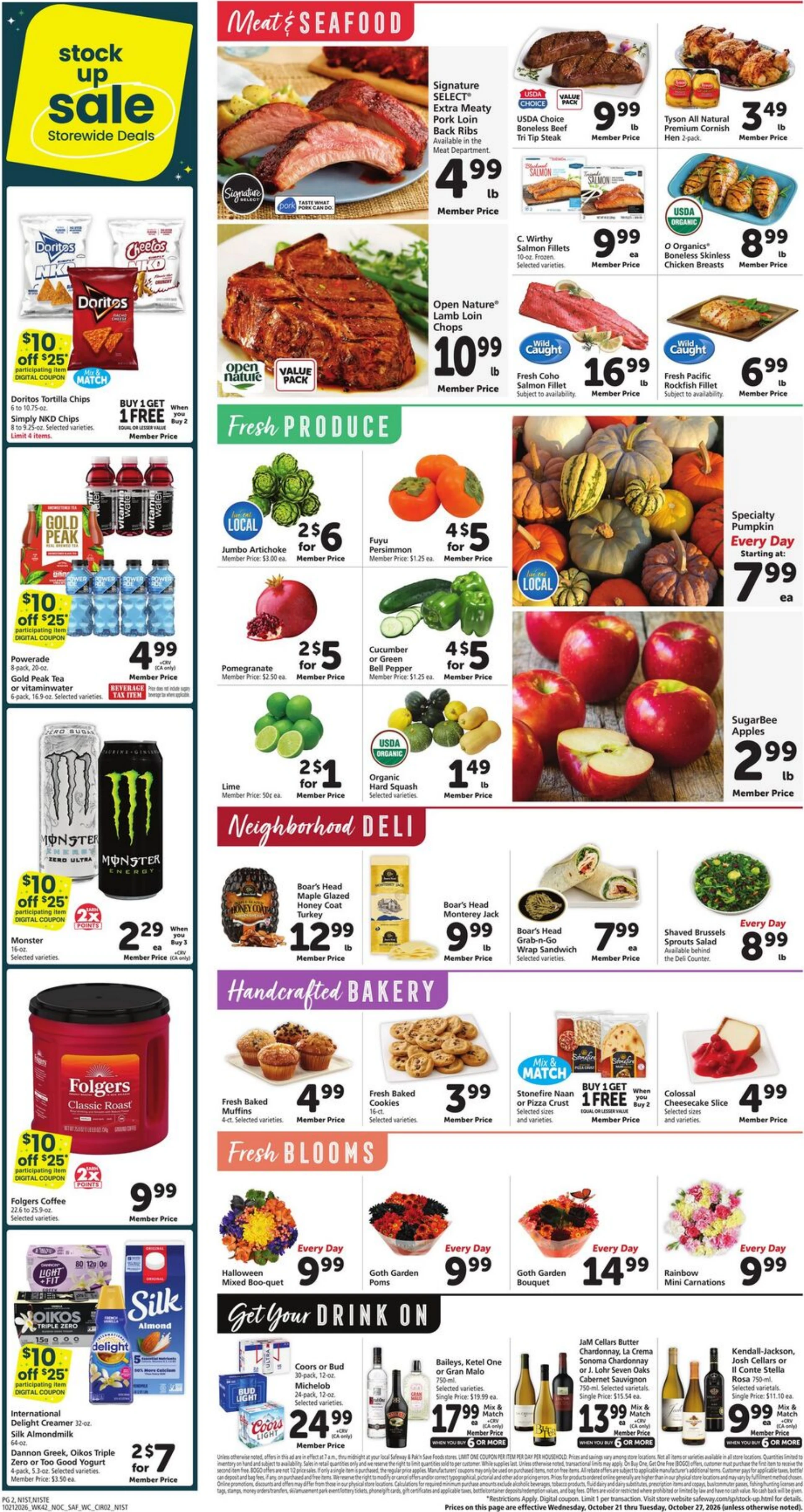 Safeway Page 2 of 9, weekly ad for Oct 21 - Oct 27, 2026