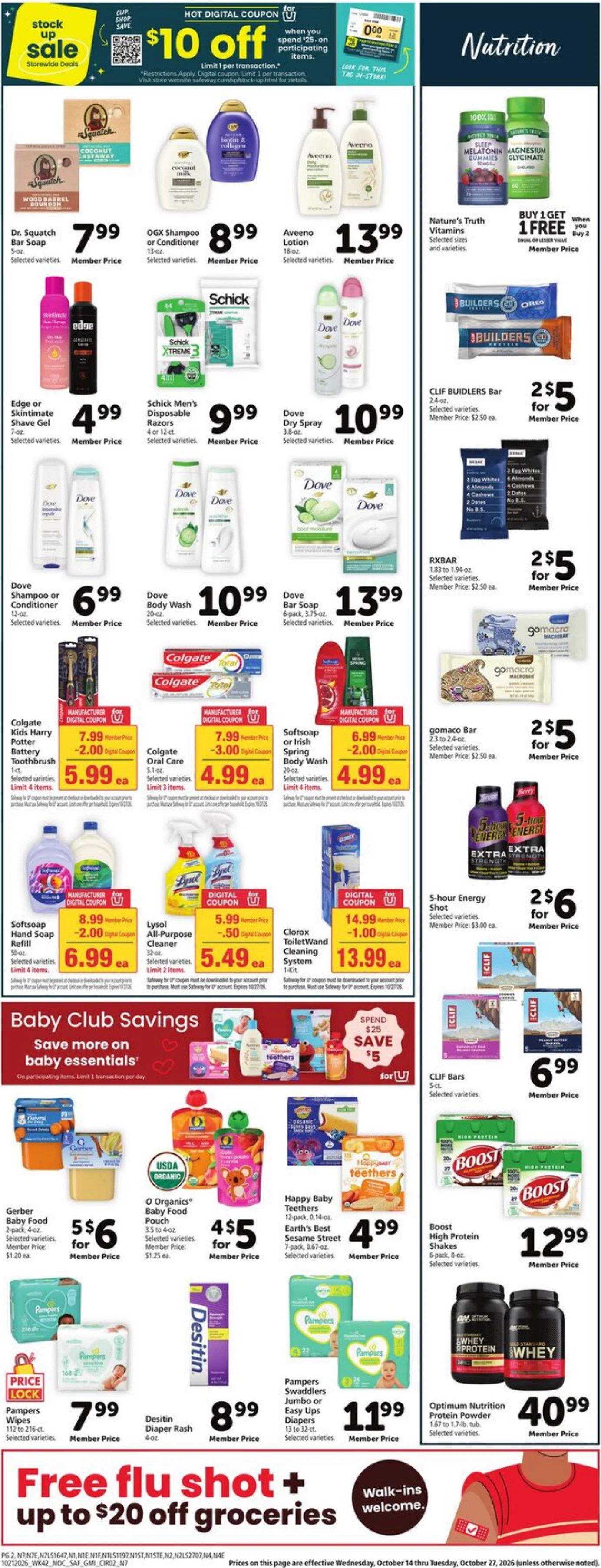 Safeway Page 9 of 9, weekly ad for Oct 21 - Oct 27, 2026