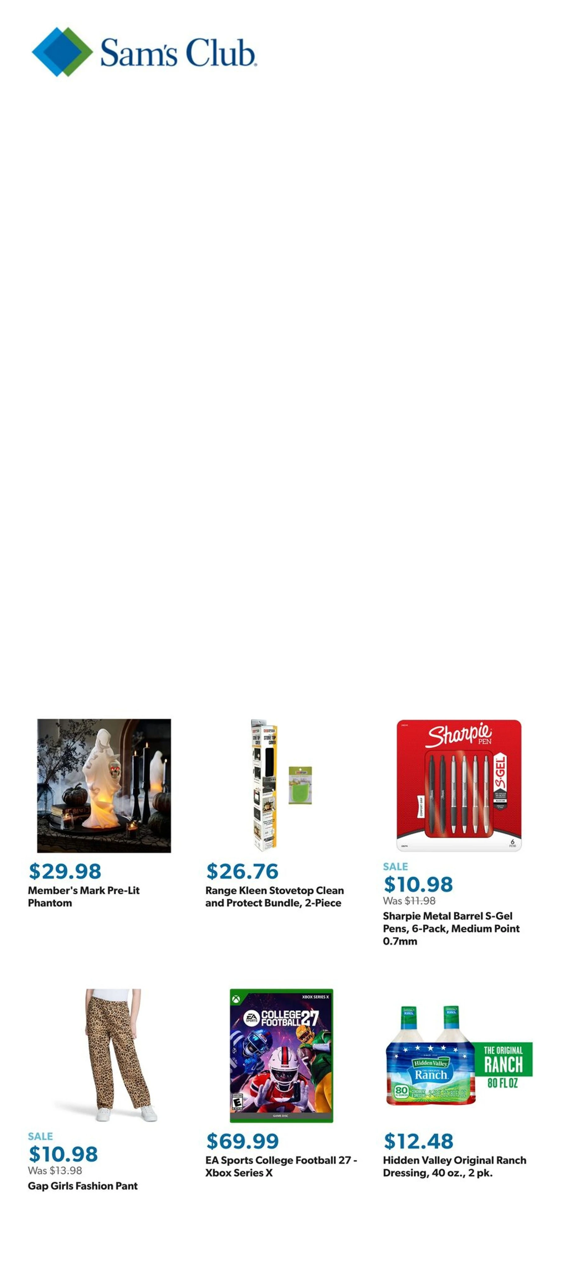 Sams Club weekly ad flyer, Aug13 – Aug19, 2026