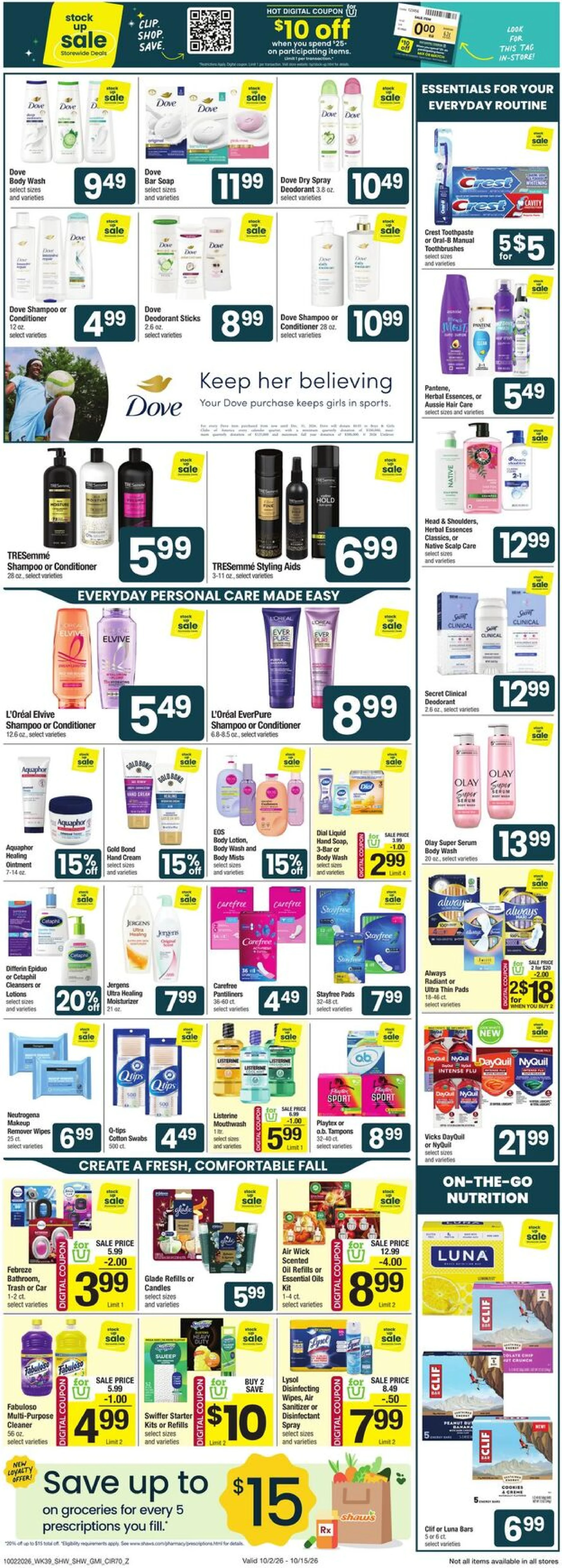 Shaw's Page 5 of 8, weekly ad for Oct 2 - Oct 8, 2026