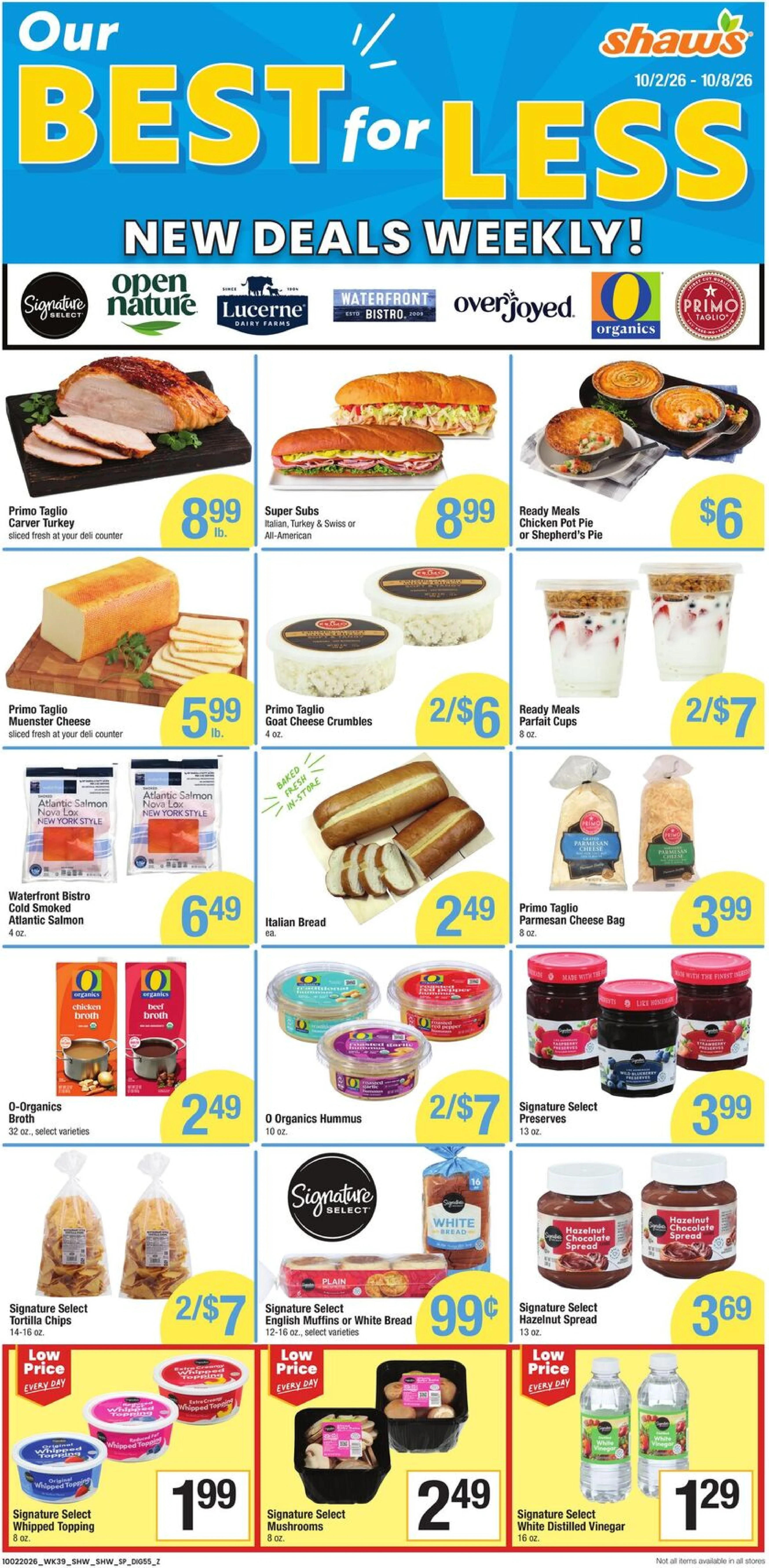 Shaw's Page 7 of 8, weekly ad for Oct 2 - Oct 8, 2026