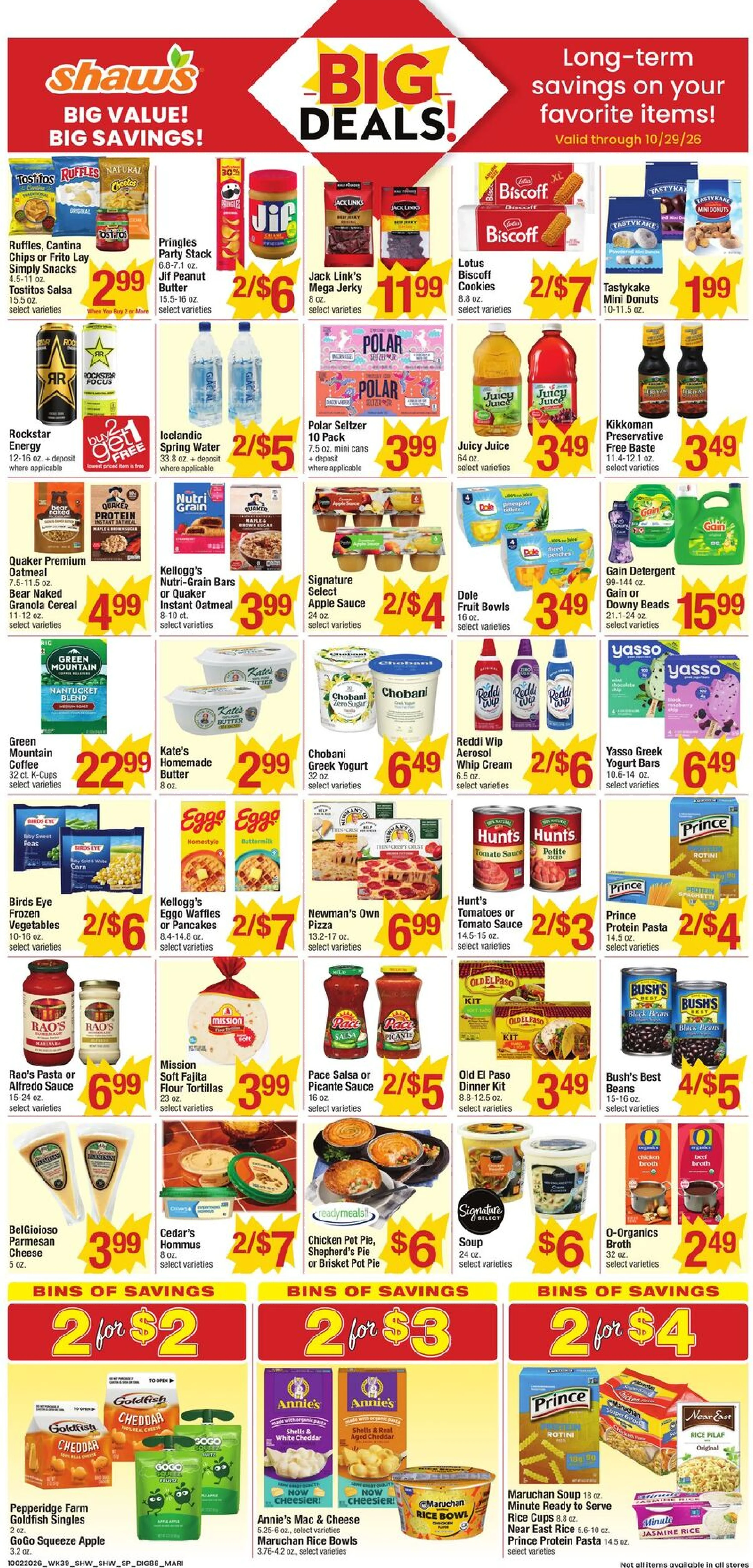 Shaw's Page 8 of 8, weekly ad for Oct 2 - Oct 8, 2026