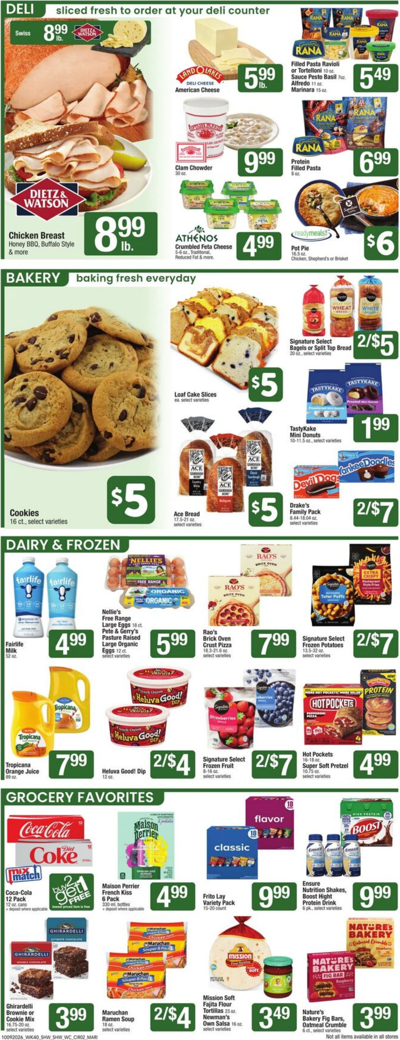 Shaw's Page 2 of 8, weekly ad for Oct 9 - Oct 15, 2026