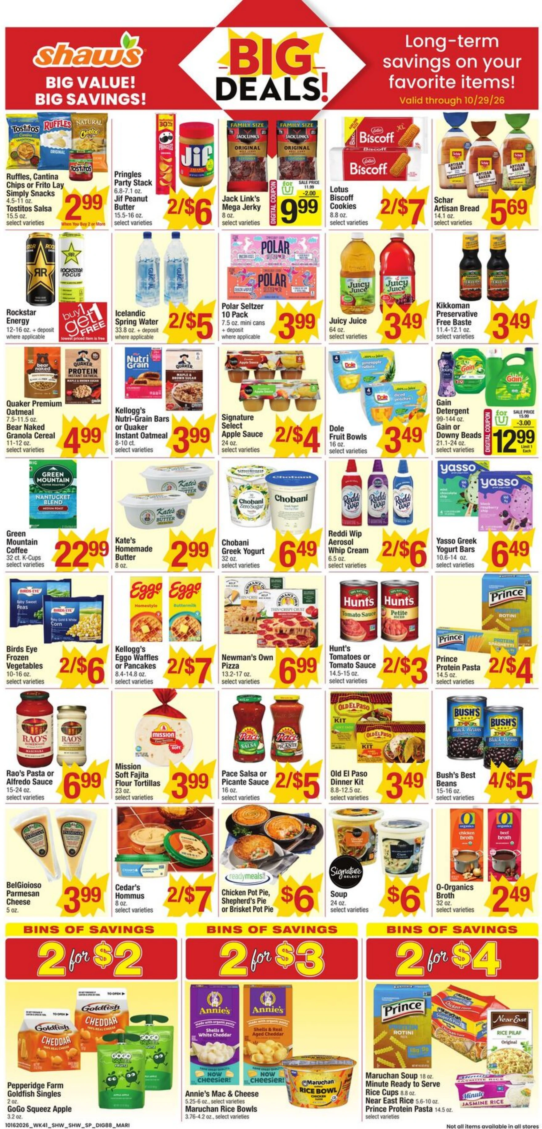 Shaw's Page 8 of 8, weekly ad for Oct 16 - Oct 22, 2026
