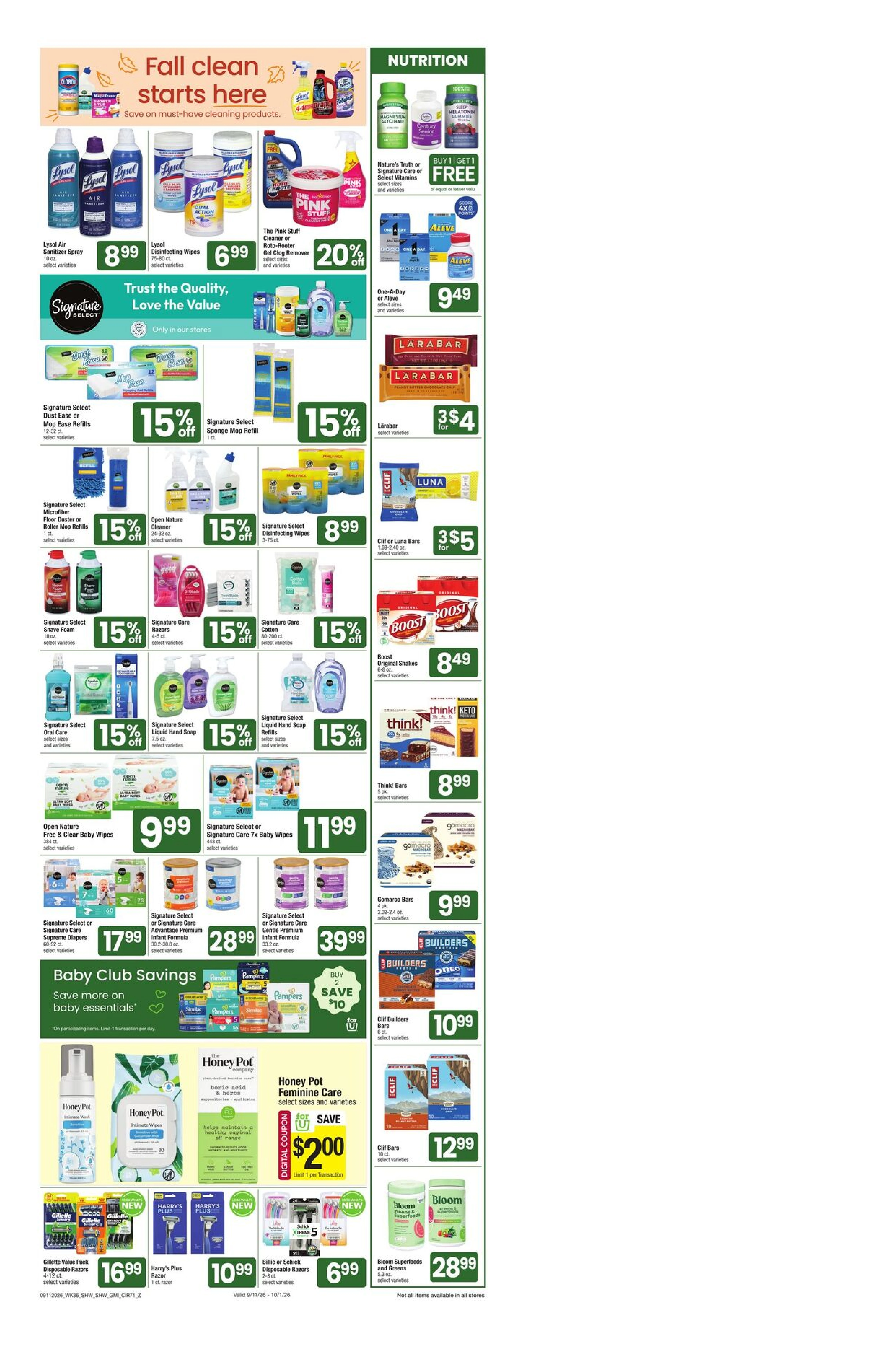 Shaw's Page 6 of 9, weekly ad for Sep 18 - Sep 24, 2026