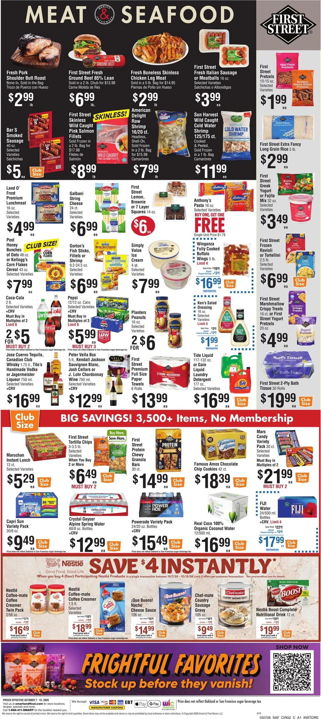 Smart & Final Page 2 of 2, weekly ad for Oct 7 - Oct 13, 2026