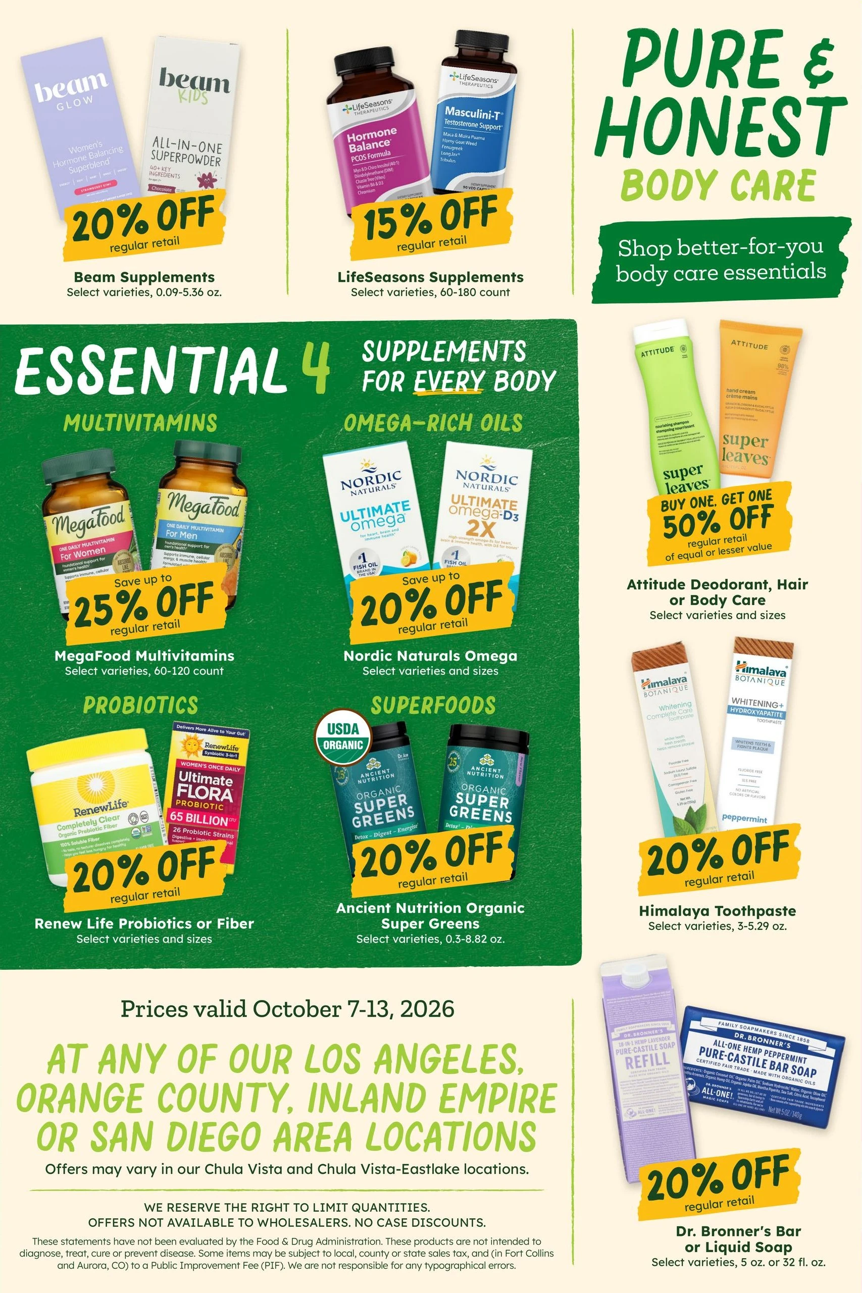 Sprouts Page 11 of 12, weekly ad for Oct 7 - Oct 13, 2026