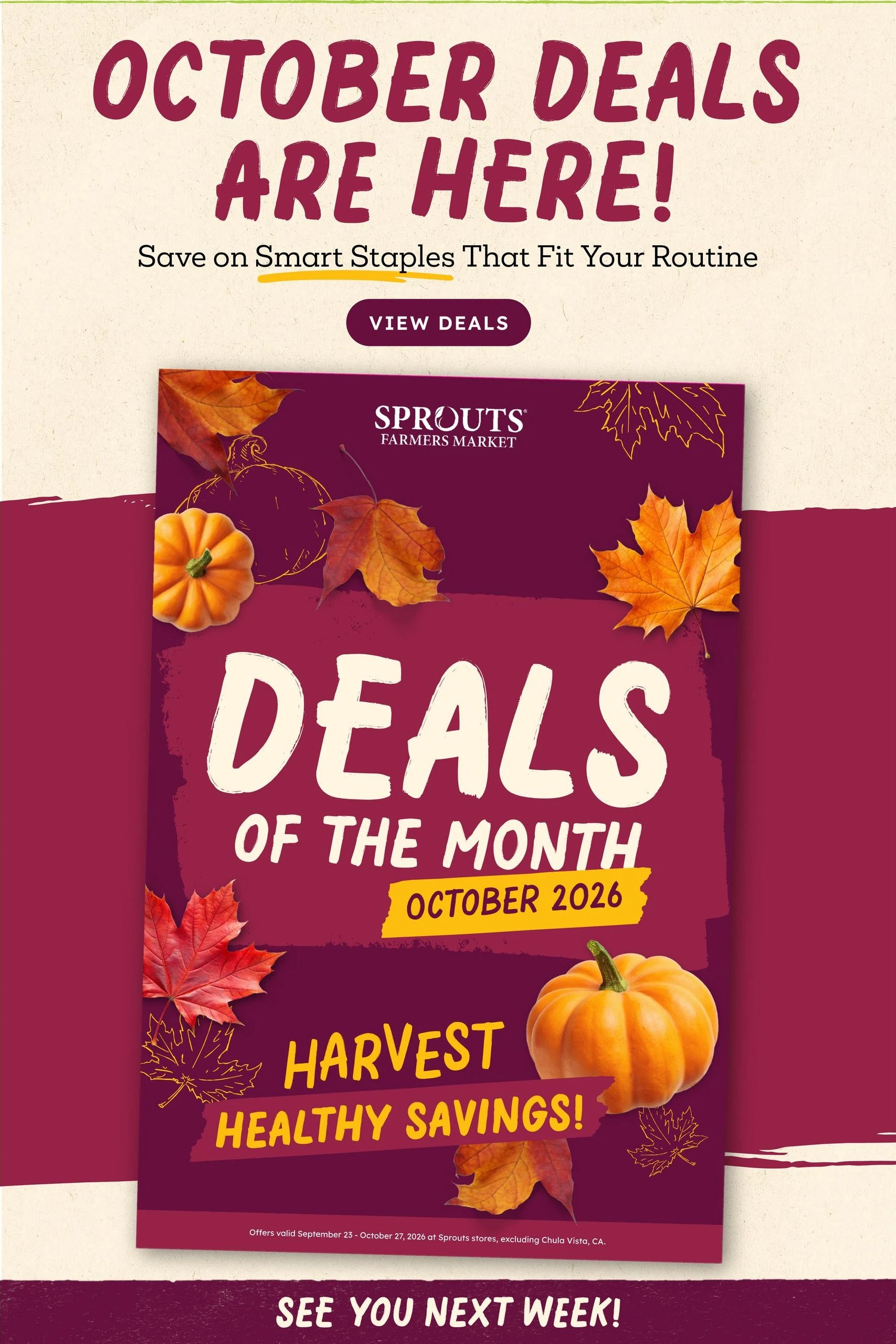Sprouts Page 12 of 12, weekly ad for Oct 7 - Oct 13, 2026