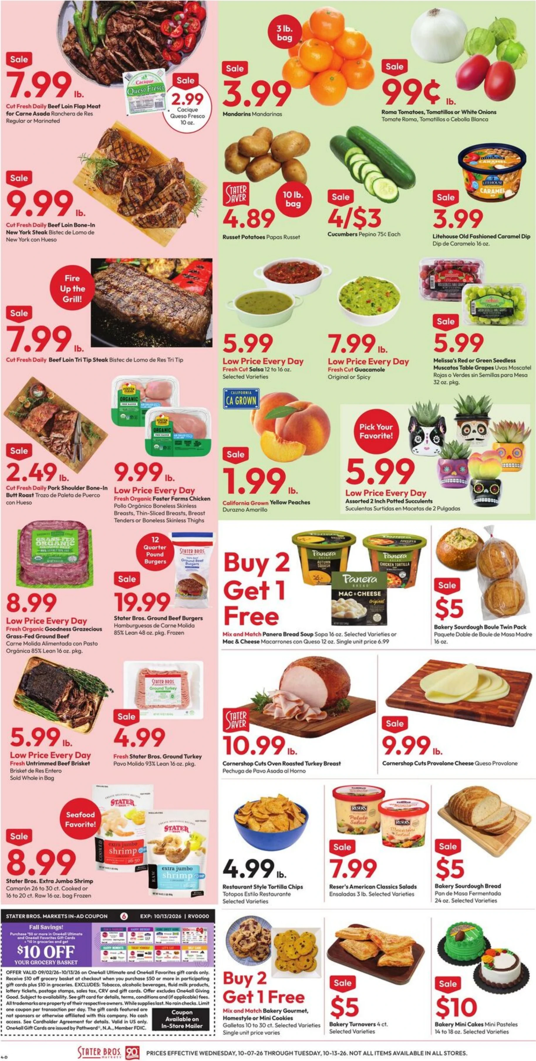 Stater Bros. Markets Page 4 of 7, weekly ad for Oct 7 - Oct 13, 2026