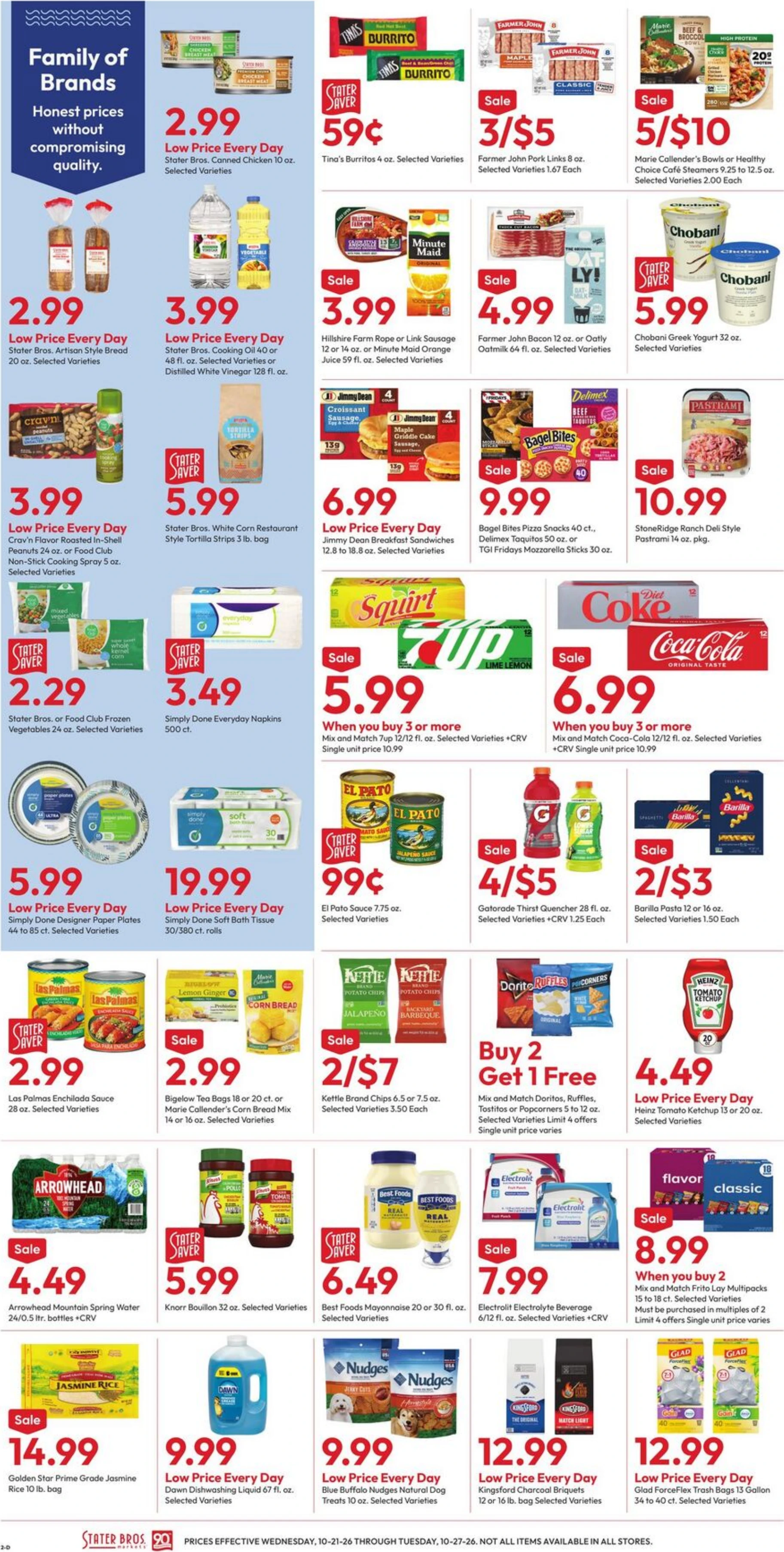 Stater Bros. Markets Page 2 of 7, weekly ad for Oct 21 - Oct 27, 2026