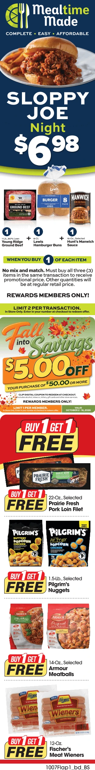 Stokesdale Bi-rite Page 1 of 6, weekly ad for Oct 7 - Oct 13, 2026