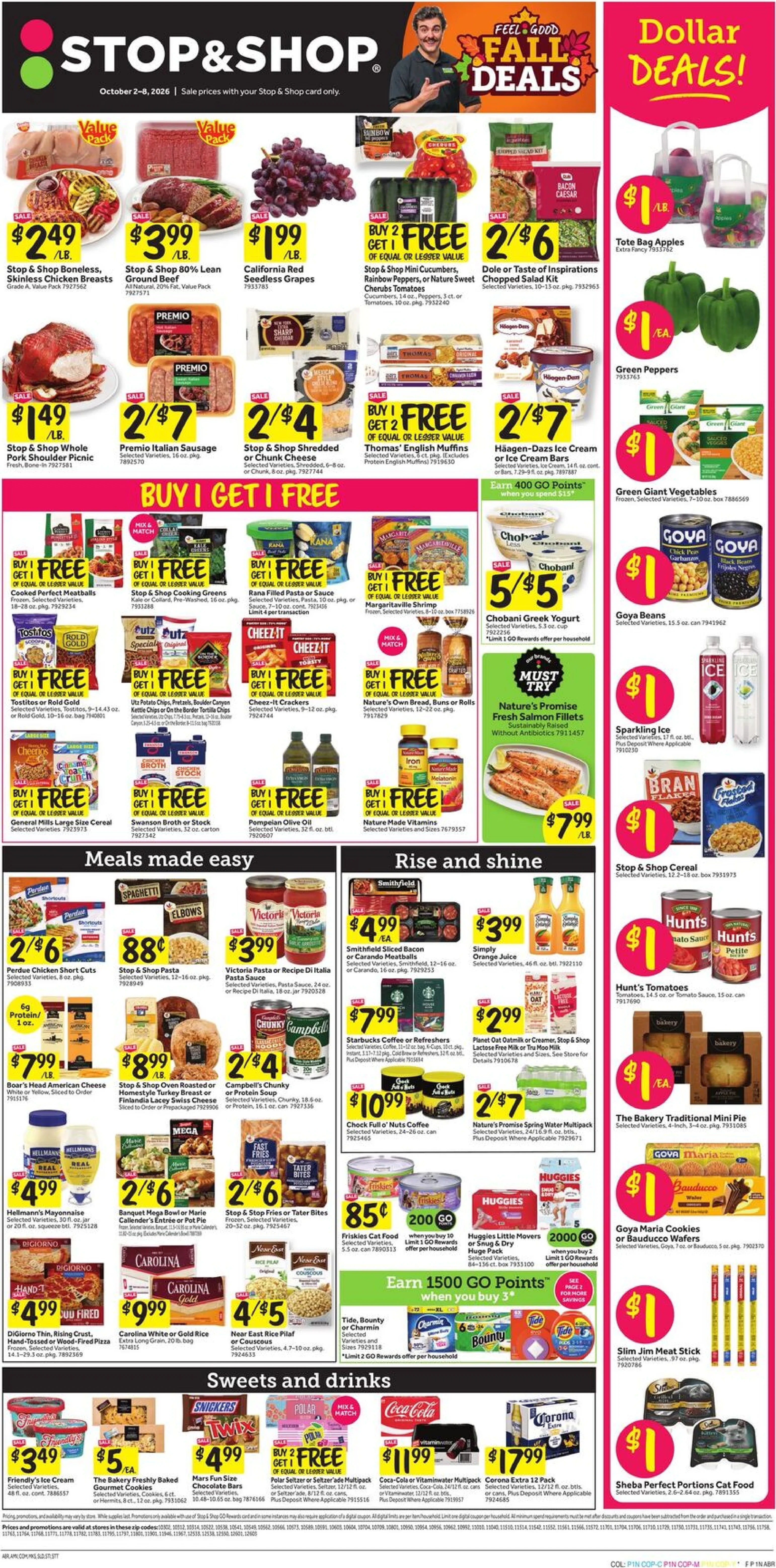 Stop & Shop Page 1 of 10, weekly ad for Oct 2 - Oct 8, 2026