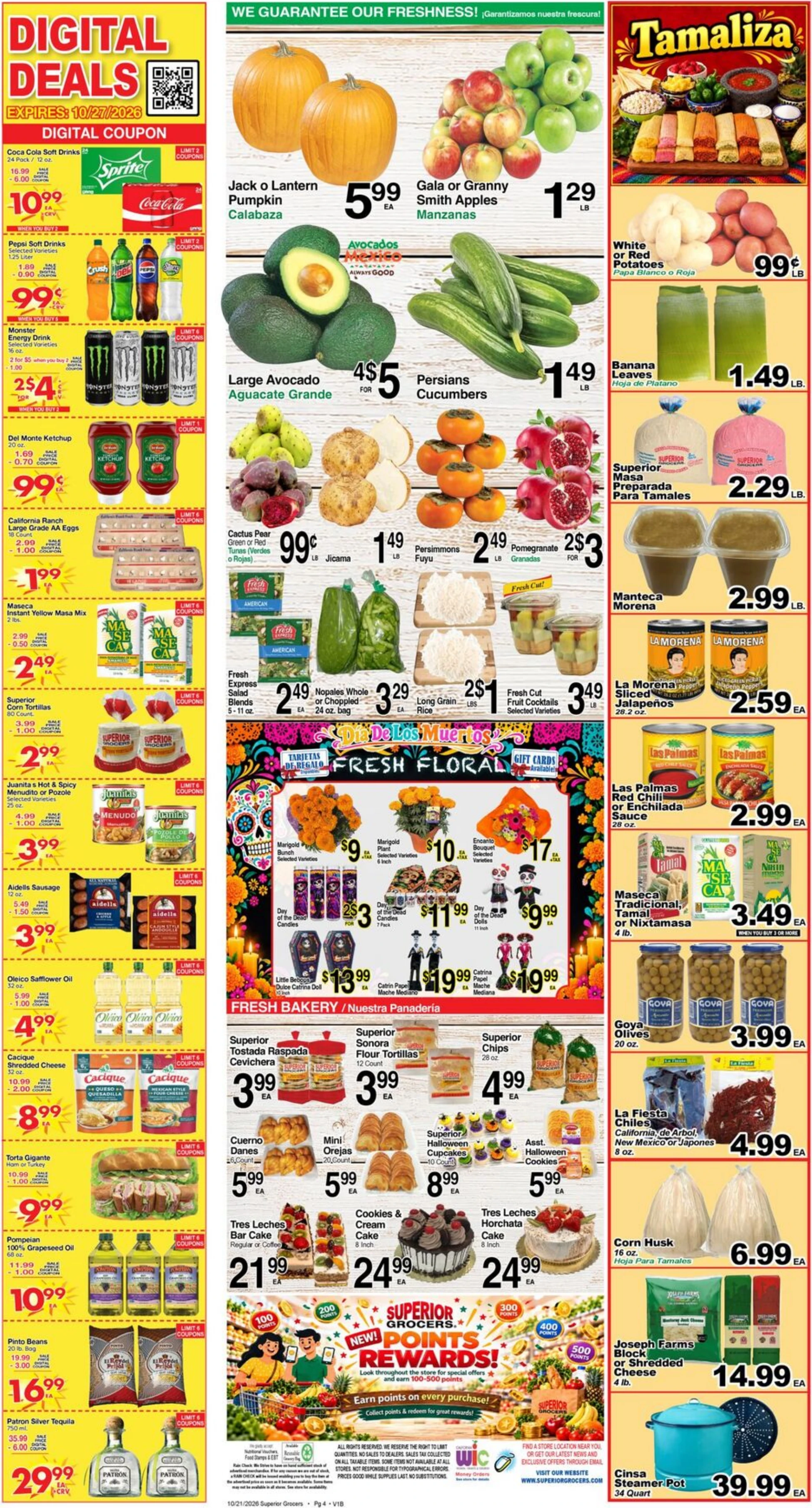Superior Grocers Page 4 of 4, weekly ad for Oct 21 - Oct 27, 2026