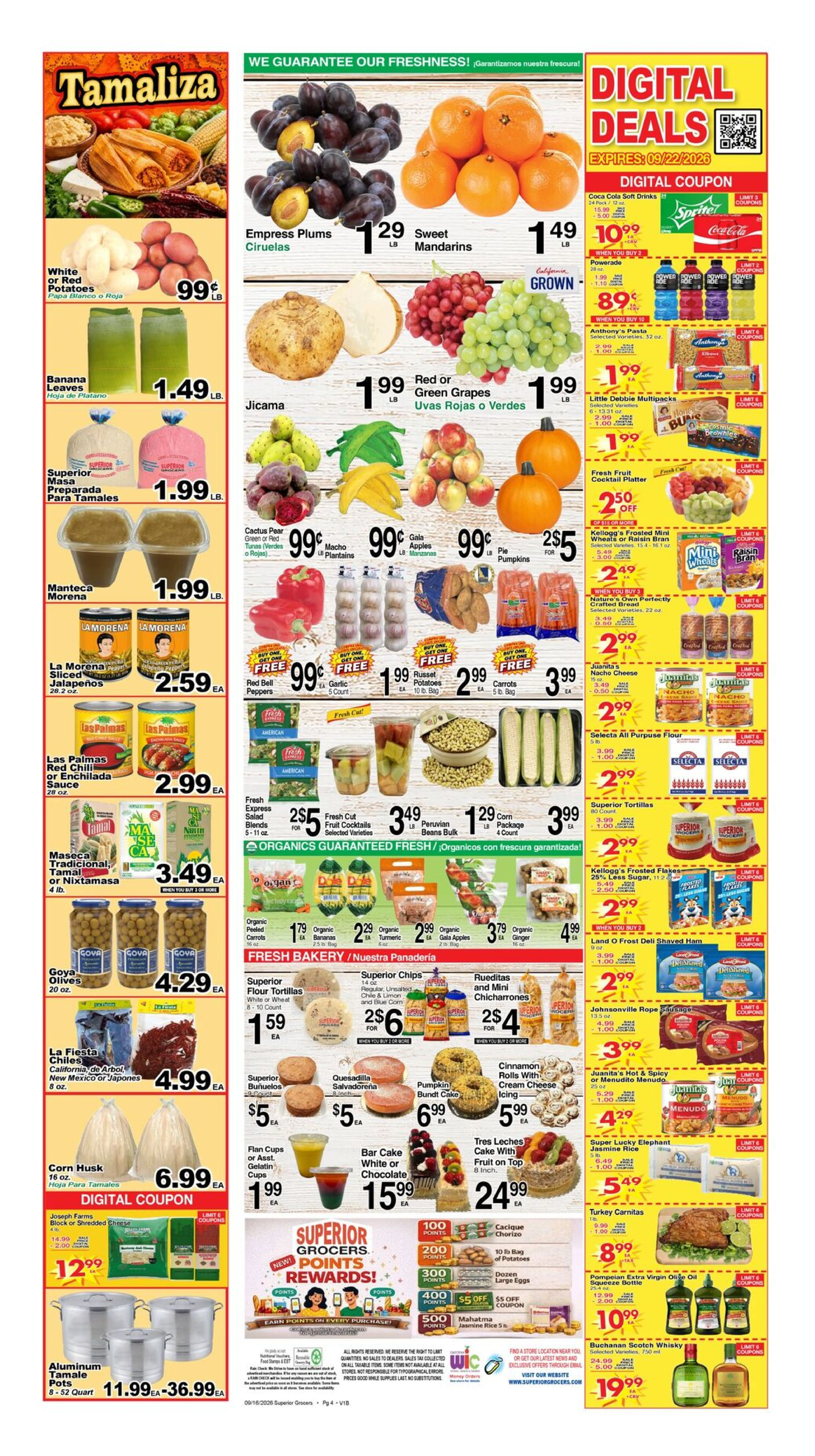 Superior Grocers Page 4 of 4, weekly ad for Sep 16 - Sep 22, 2026