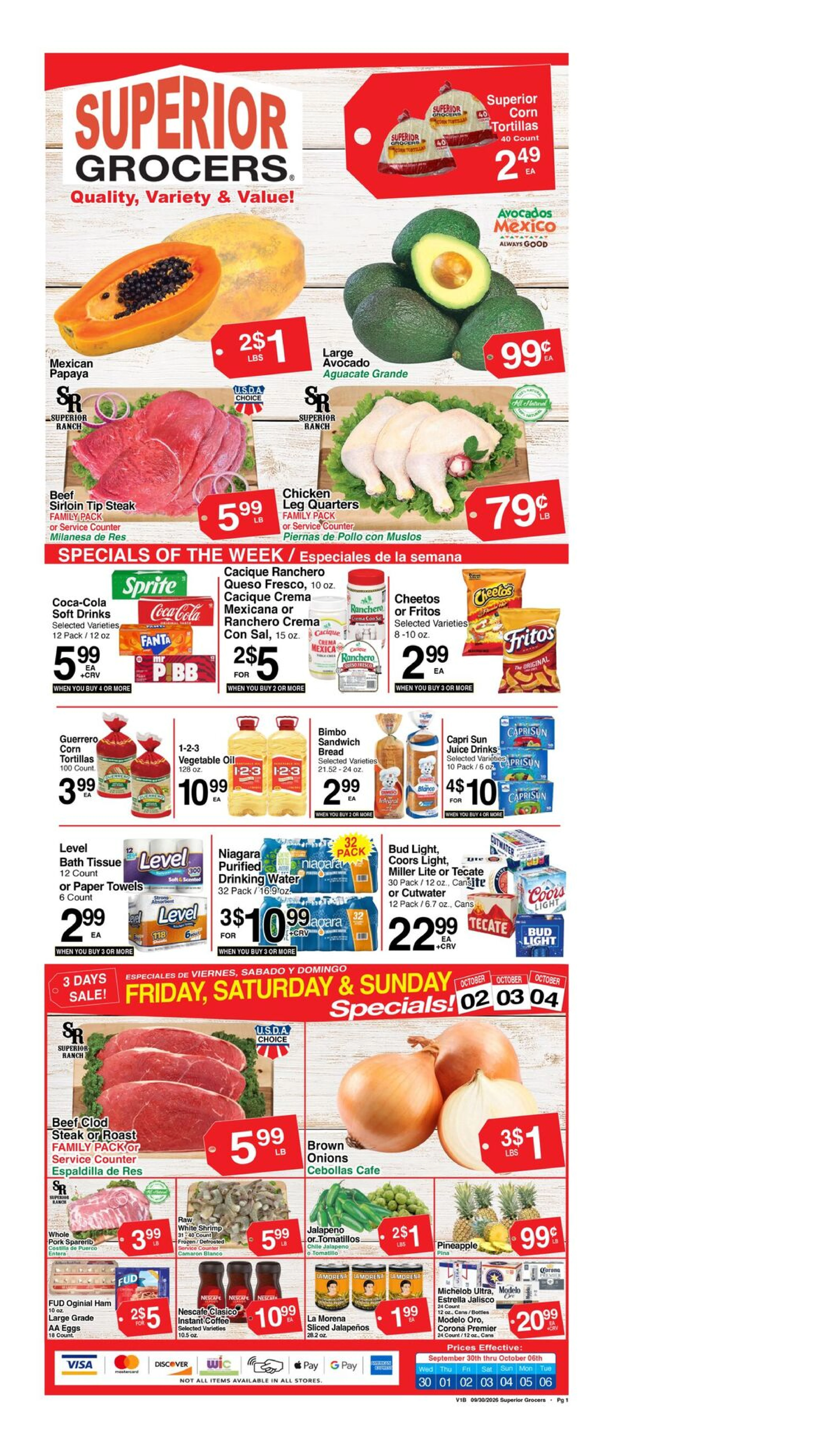 Superior Grocers Page 1