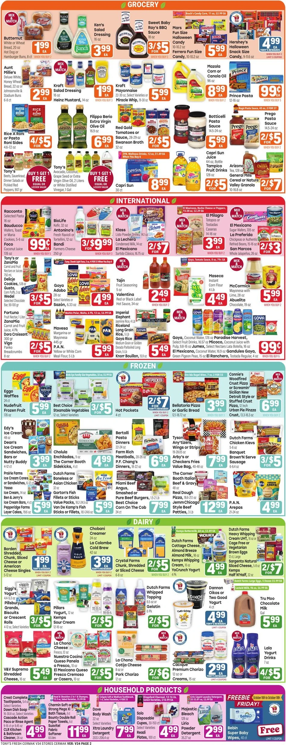 Tony's Fresh Market Page 2 of 4, weekly ad for Oct 14 - Oct 20, 2026
