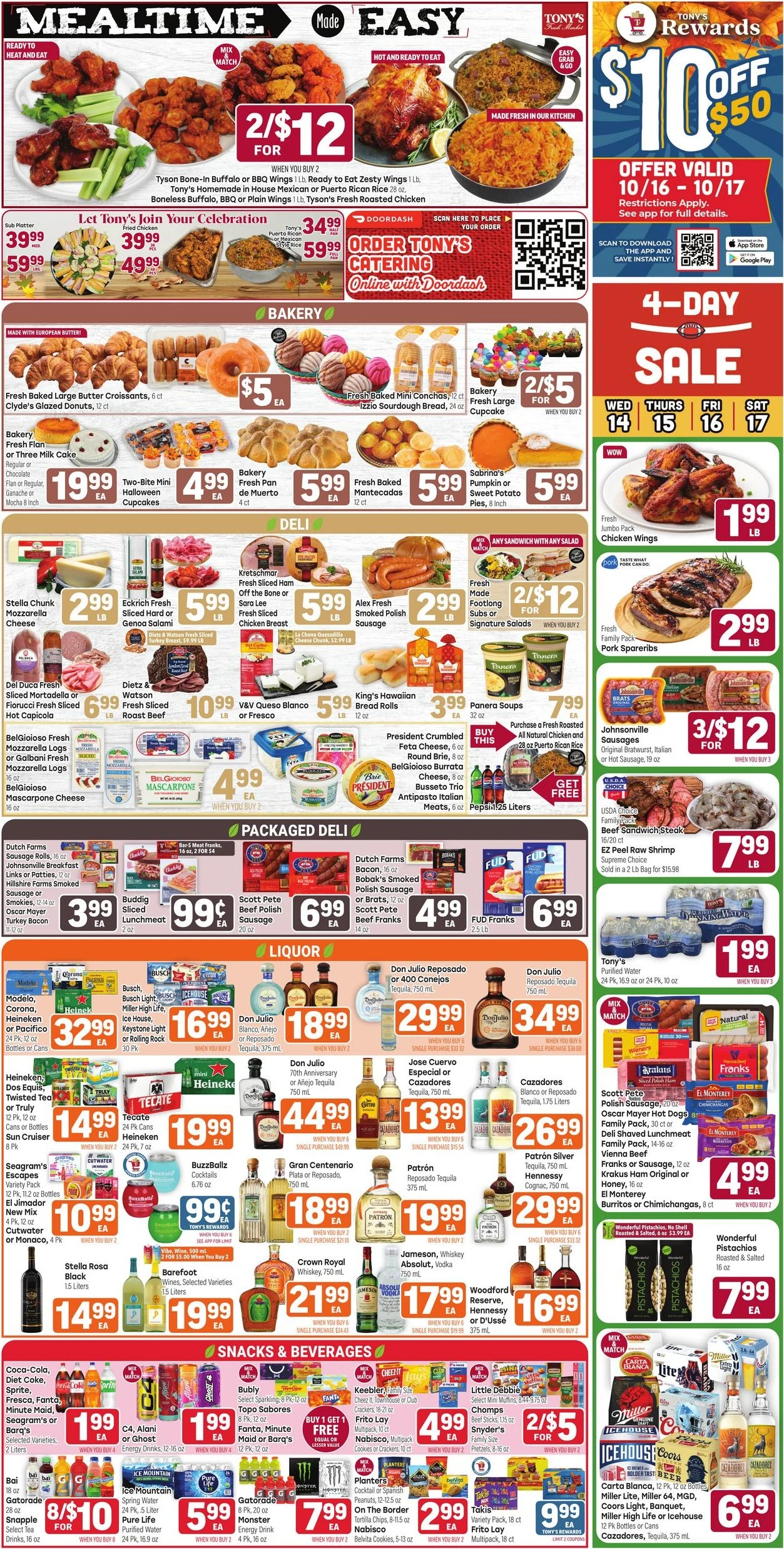 Tony's Fresh Market Page 3 of 4, weekly ad for Oct 14 - Oct 20, 2026