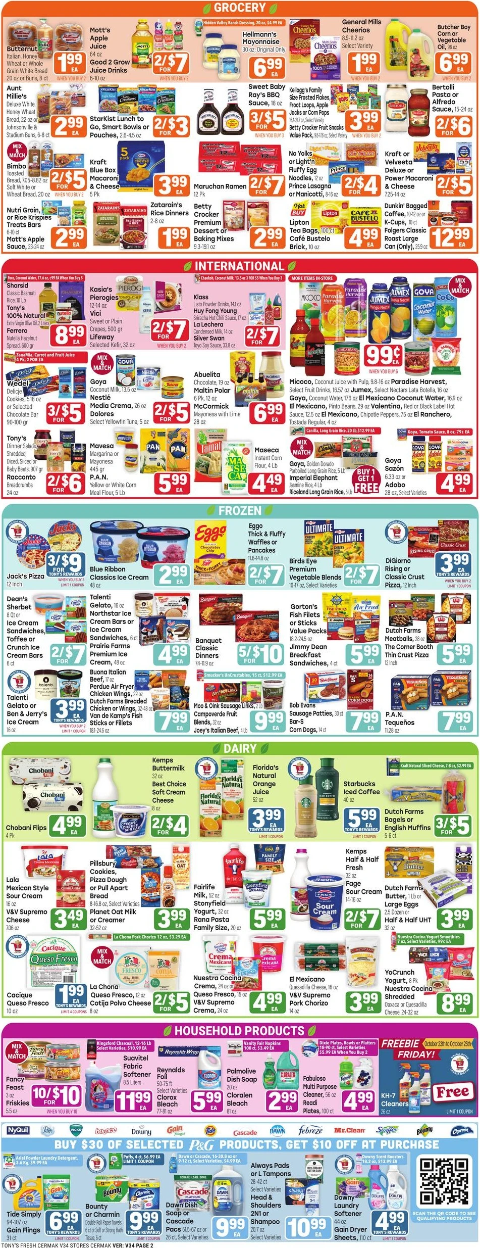 Tony's Fresh Market Page 2 of 4, weekly ad for Oct 21 - Oct 27, 2026