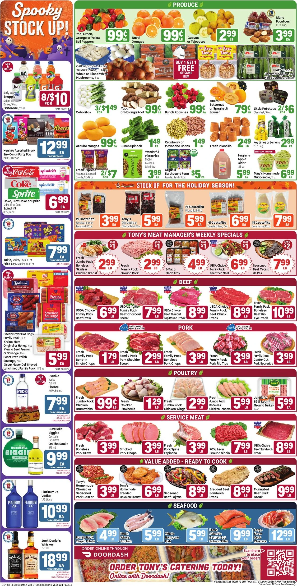 Tony's Fresh Market Page 4 of 4, weekly ad for Oct 21 - Oct 27, 2026