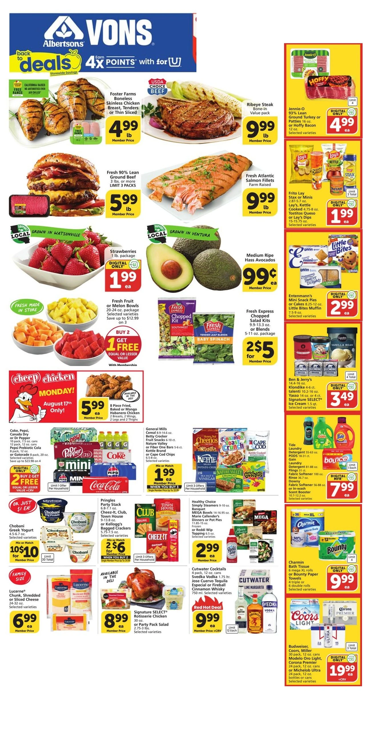 Vons weekly ad flyer, Aug12 – Aug18, 2026