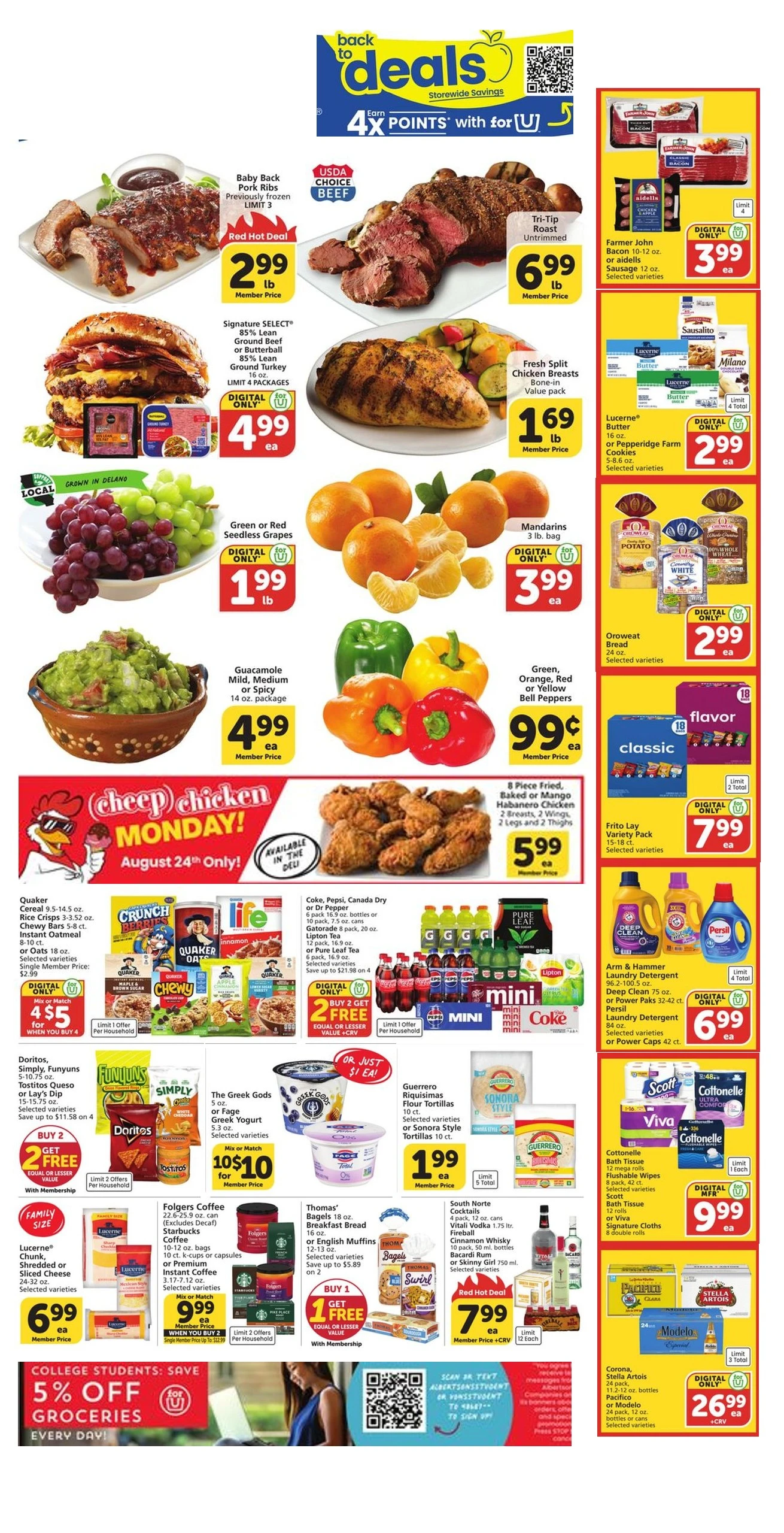 Vons weekly ad flyer, Aug19 – Aug25, 2026