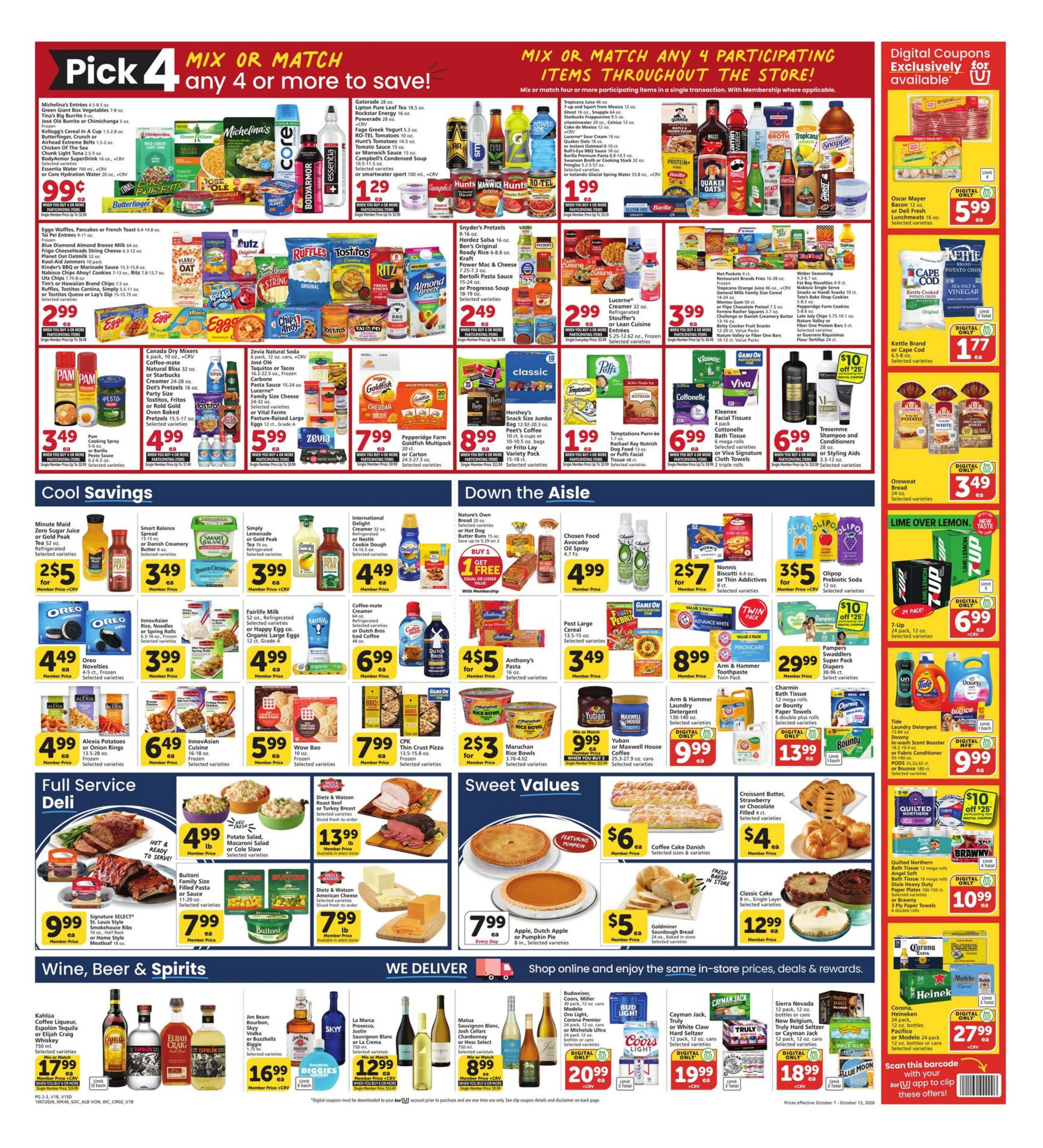 Vons Page 2 of 3, weekly ad for Oct 7 - Oct 13, 2026
