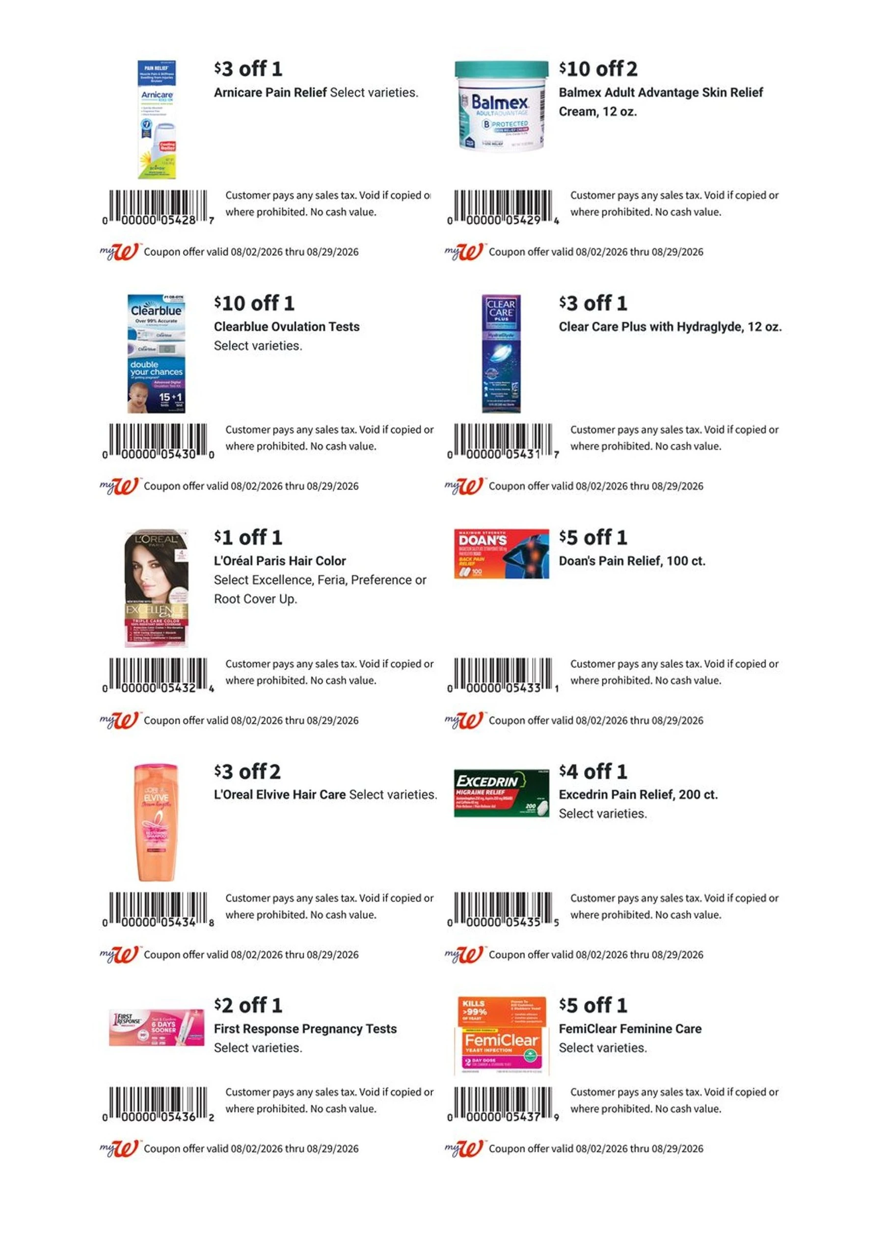 Walgreens weekly ad flyer, Aug02 – Aug29, 2026