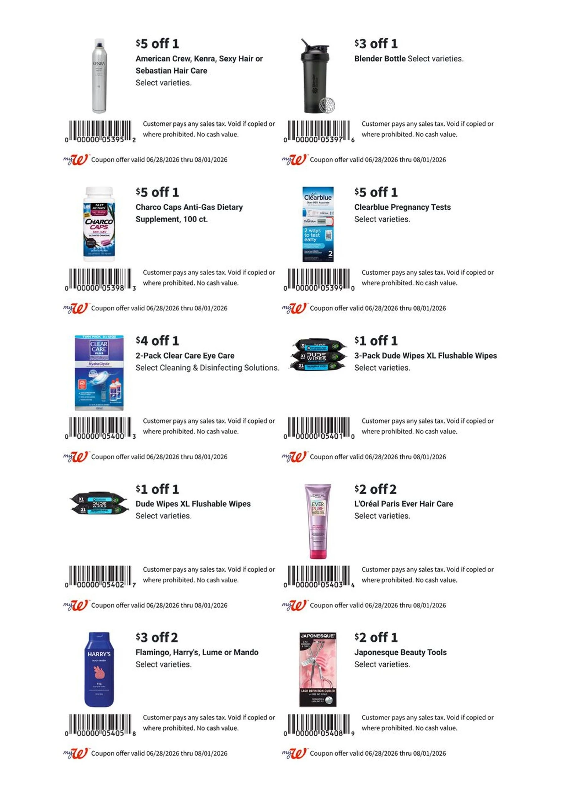 July Savings Book page 1