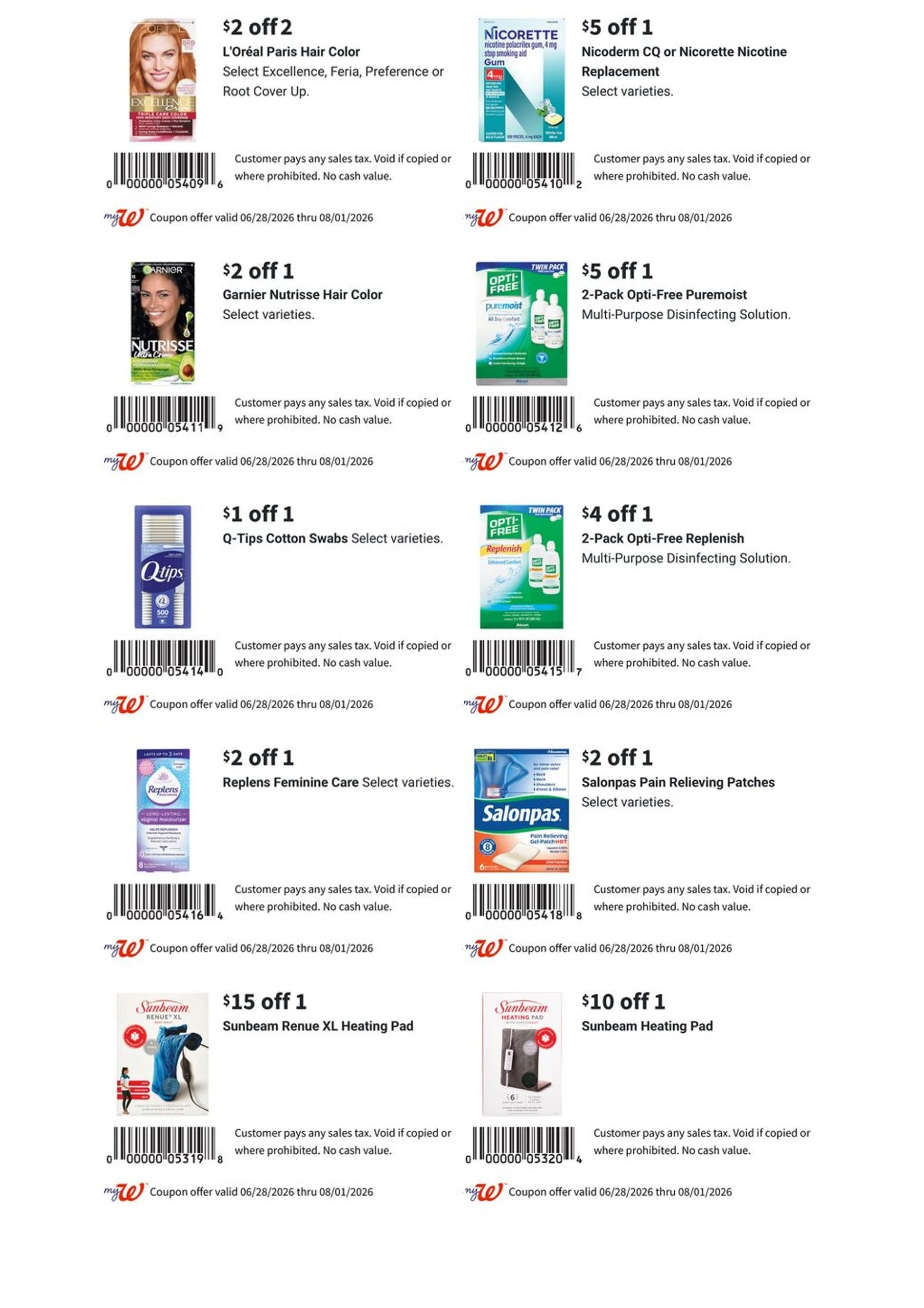 July Savings Book page 2
