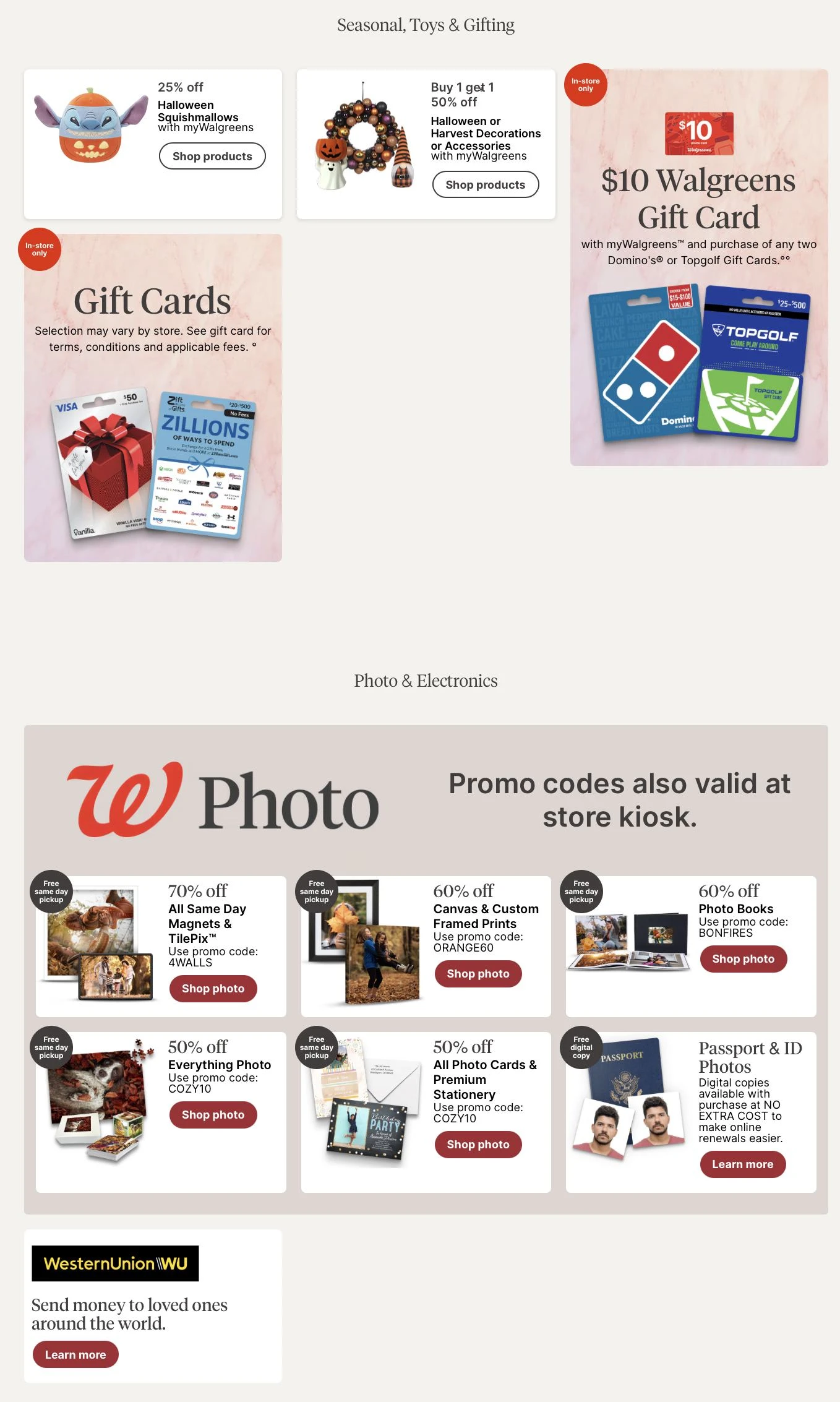 Walgreens Page 26 of 26, weekly ad for Oct 4 - Oct 10, 2026