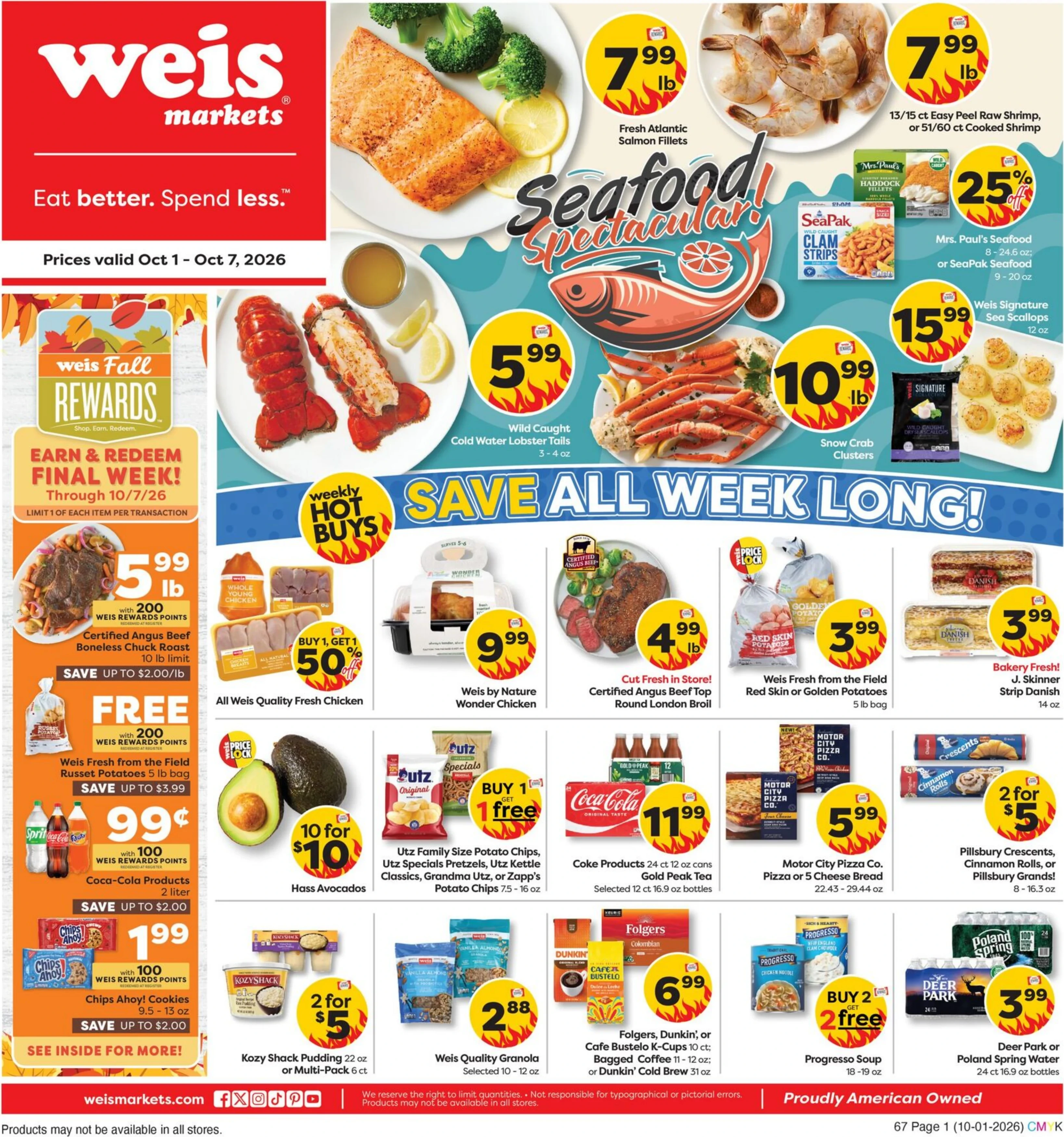 Weis Markets Page 4 of 7, weekly ad for Oct 1 - Oct 7, 2026