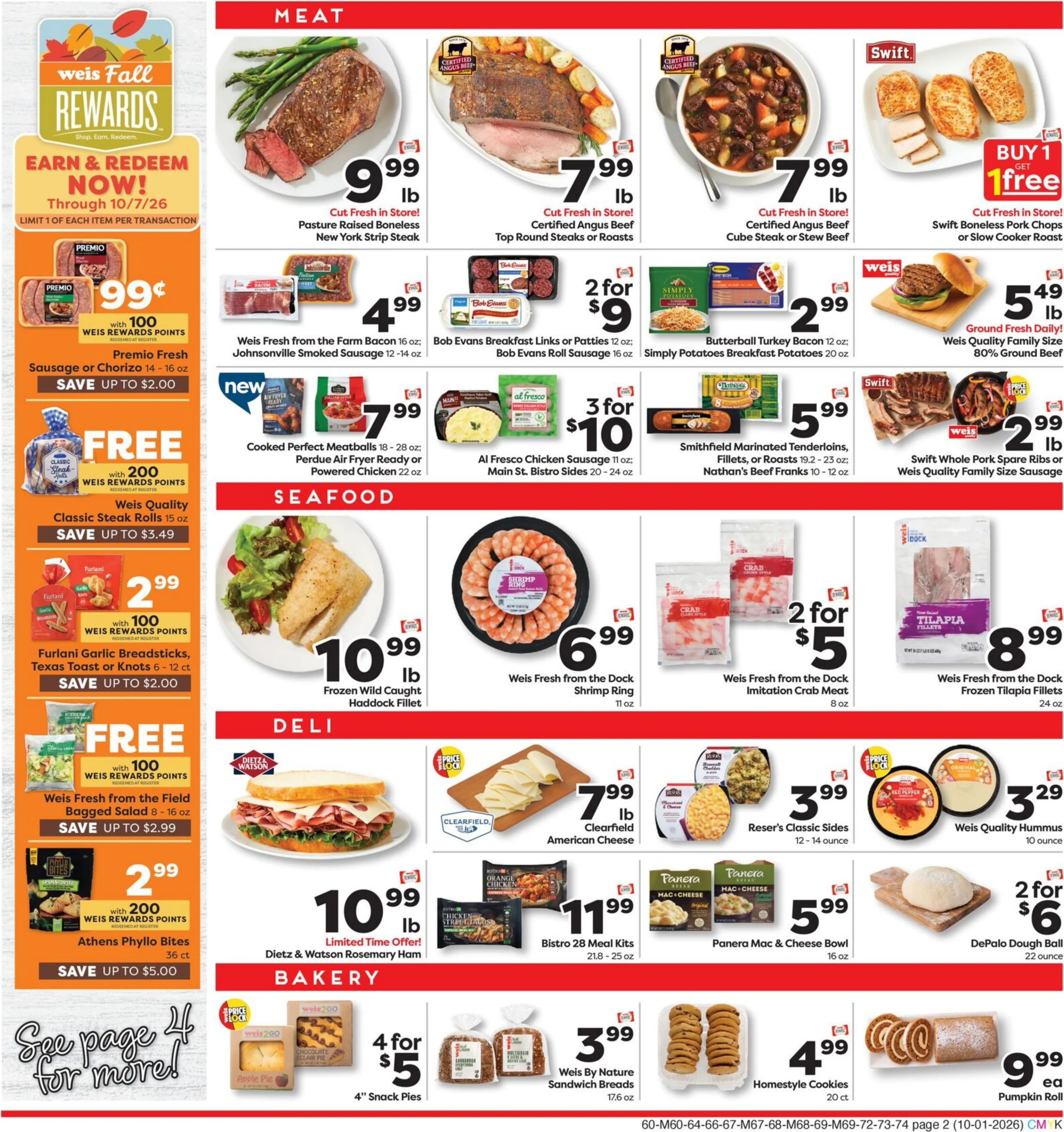Weis Markets Page 5 of 7, weekly ad for Oct 1 - Oct 7, 2026