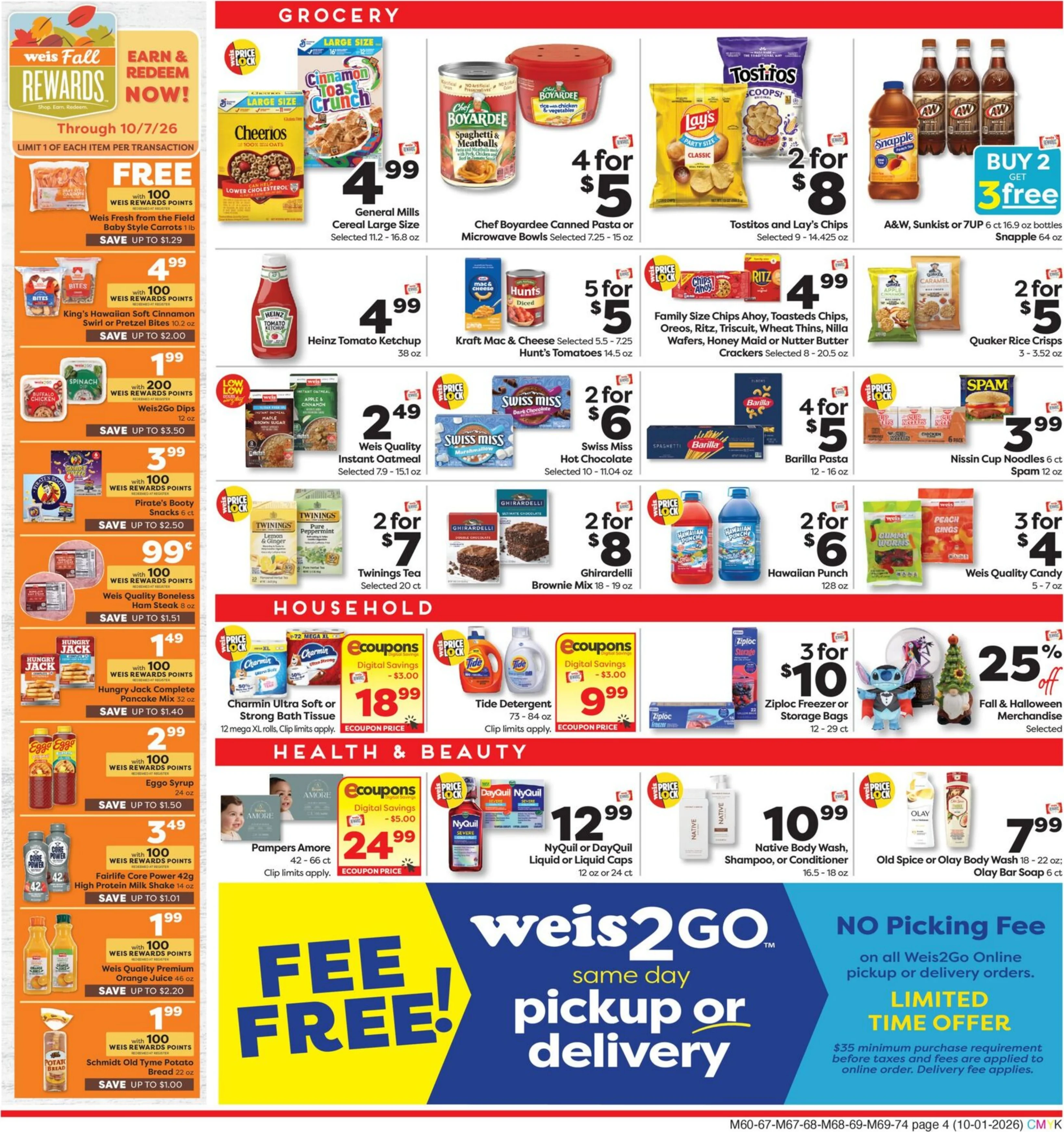 Weis Markets Page 7 of 7, weekly ad for Oct 1 - Oct 7, 2026