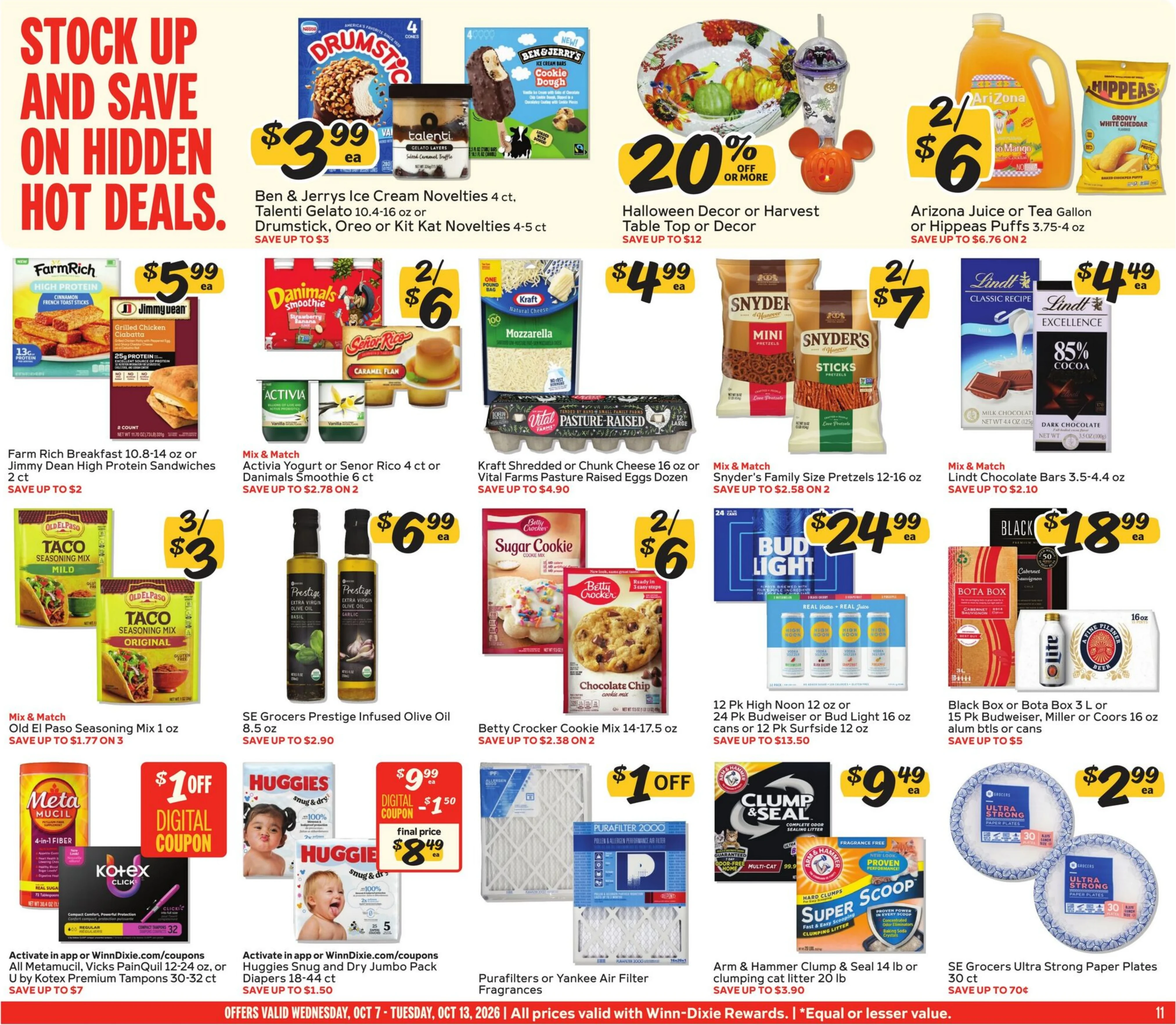 Winn-Dixie Page 11 of 12, weekly ad for Oct 7 - Oct 13, 2026