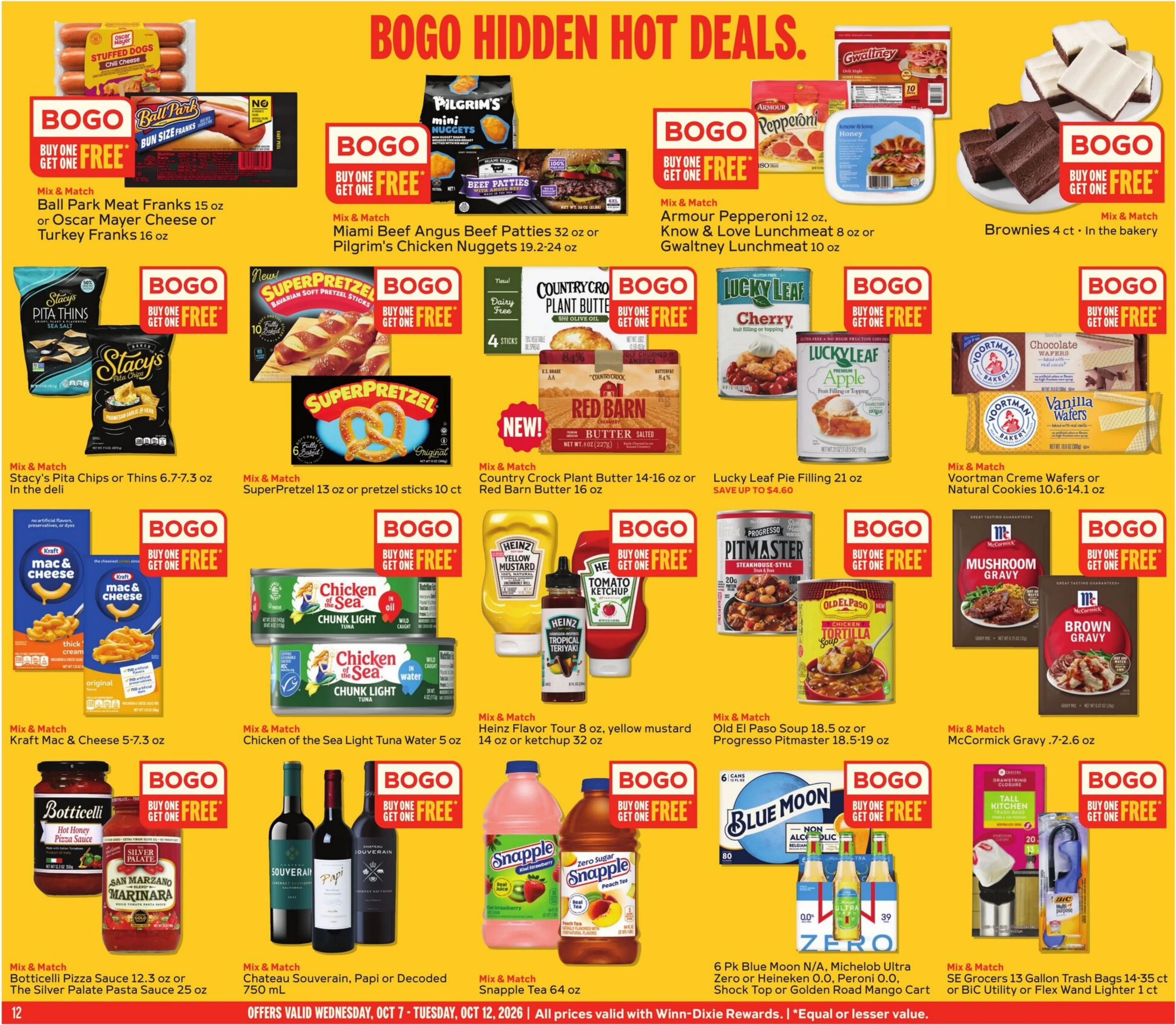 Winn-Dixie Page 12 of 12, weekly ad for Oct 7 - Oct 13, 2026