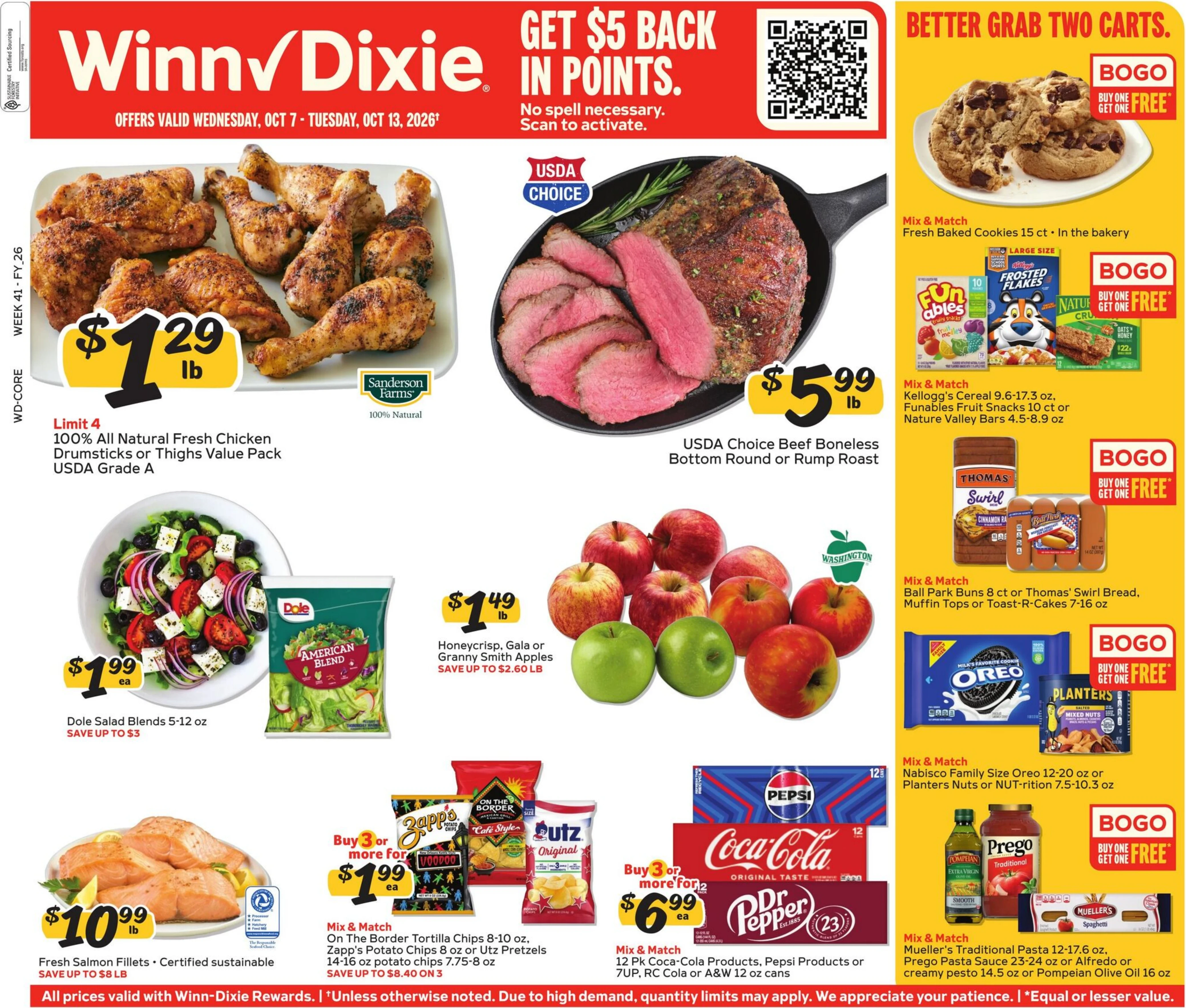 Winn-Dixie Page 1 of 12, weekly ad for Oct 7 - Oct 13, 2026