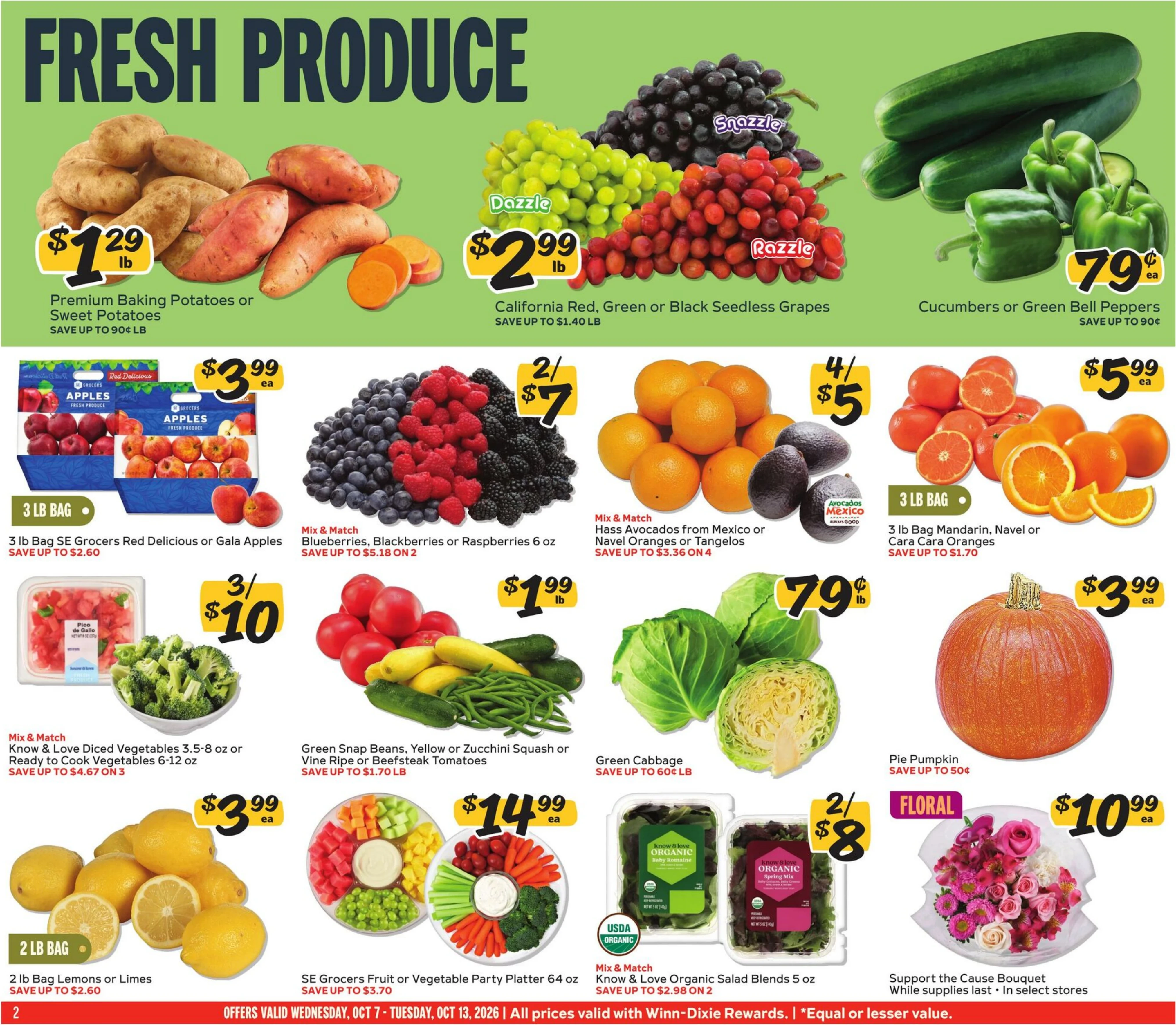 Winn-Dixie Page 2 of 12, weekly ad for Oct 7 - Oct 13, 2026