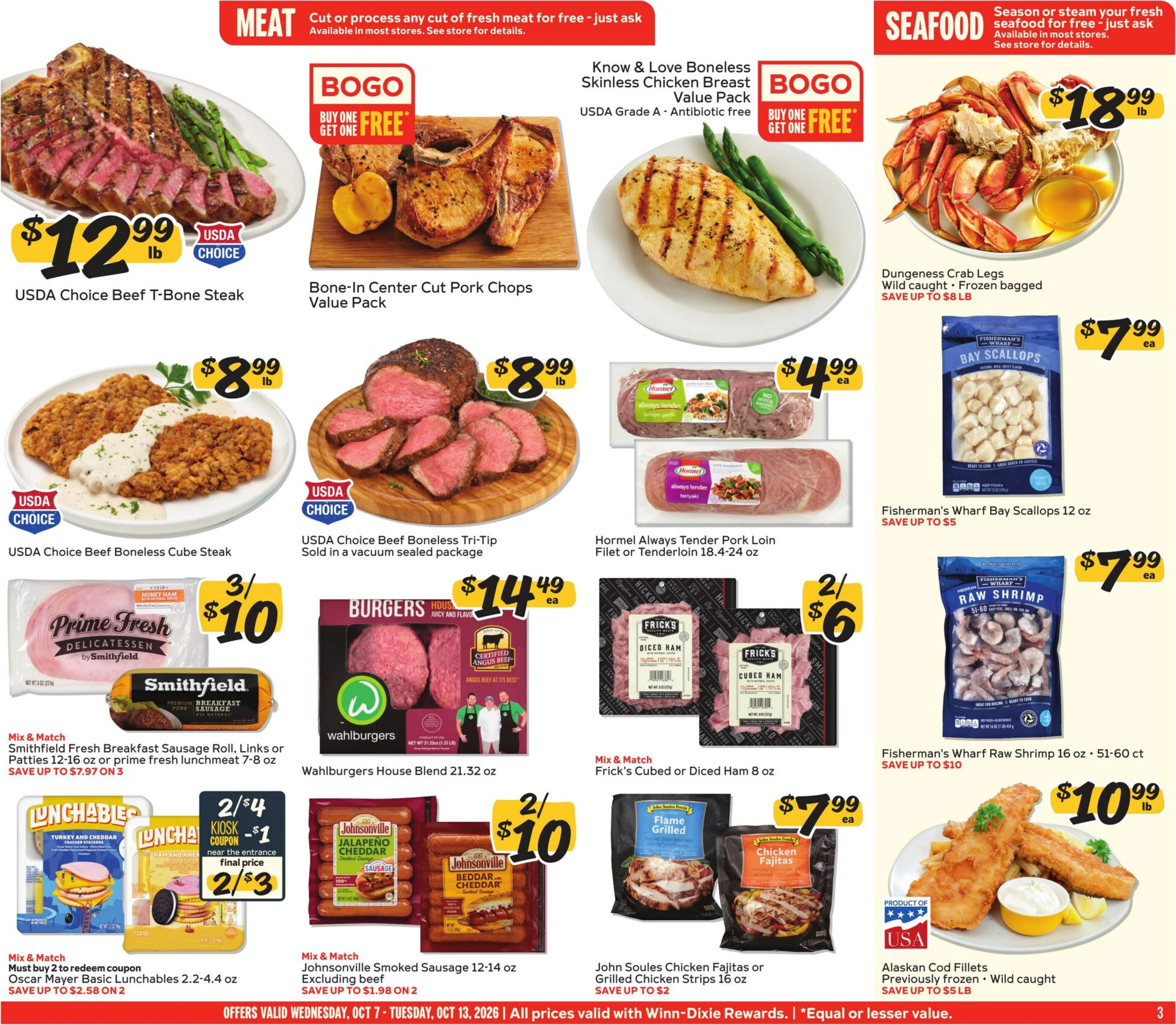 Winn-Dixie Page 3 of 12, weekly ad for Oct 7 - Oct 13, 2026