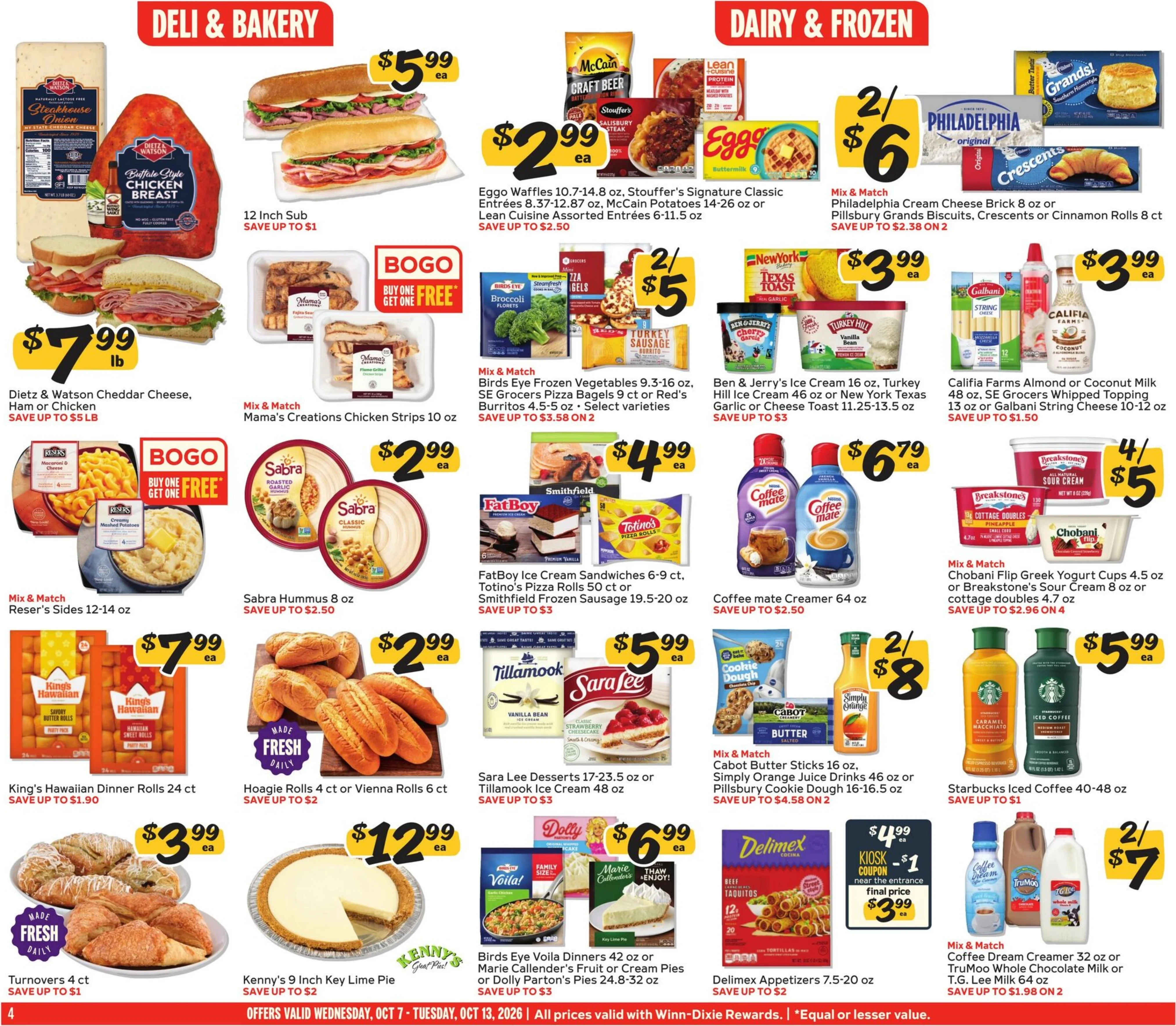 Winn-Dixie Page 4 of 12, weekly ad for Oct 7 - Oct 13, 2026