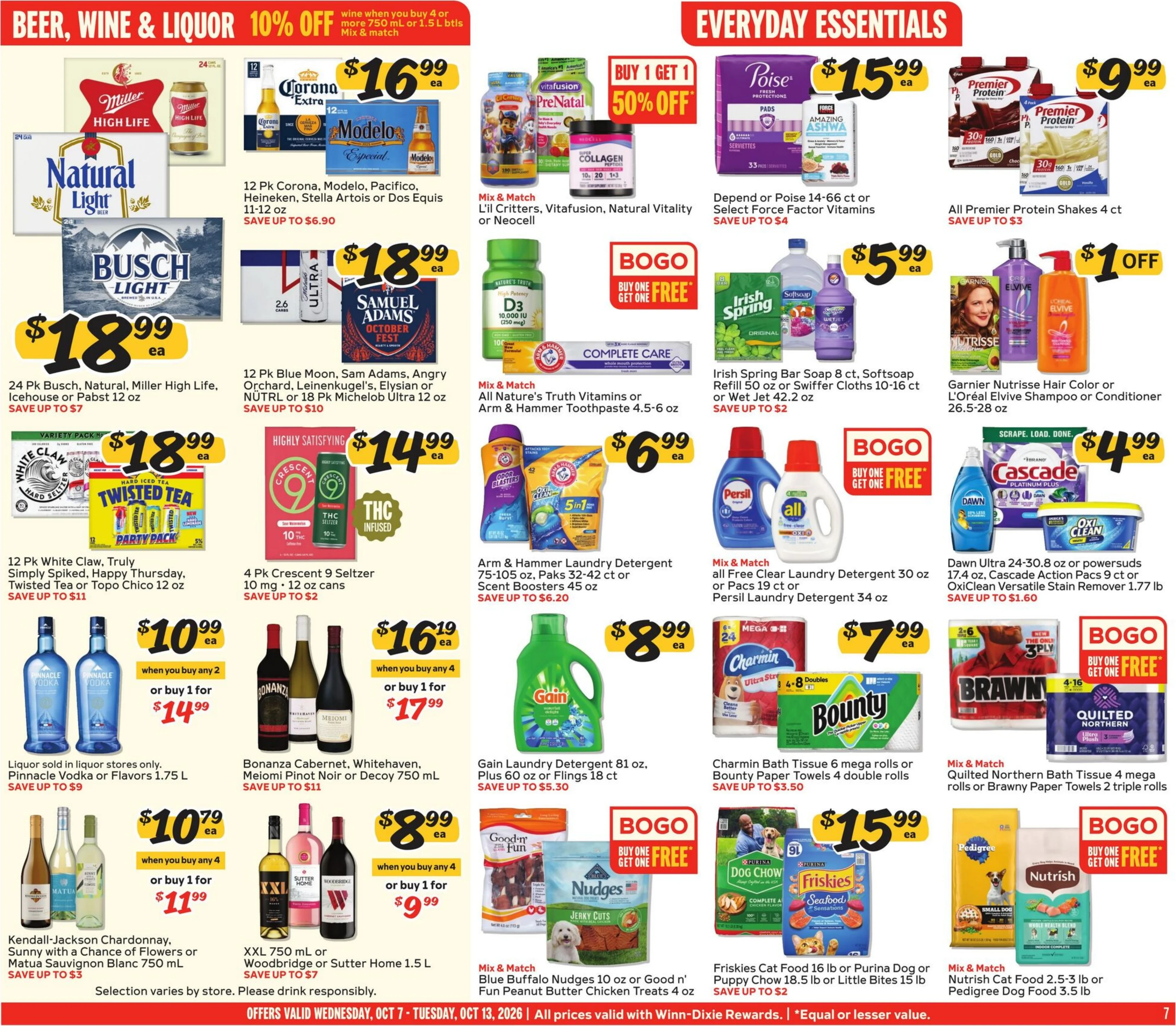 Winn-Dixie Page 7 of 12, weekly ad for Oct 7 - Oct 13, 2026