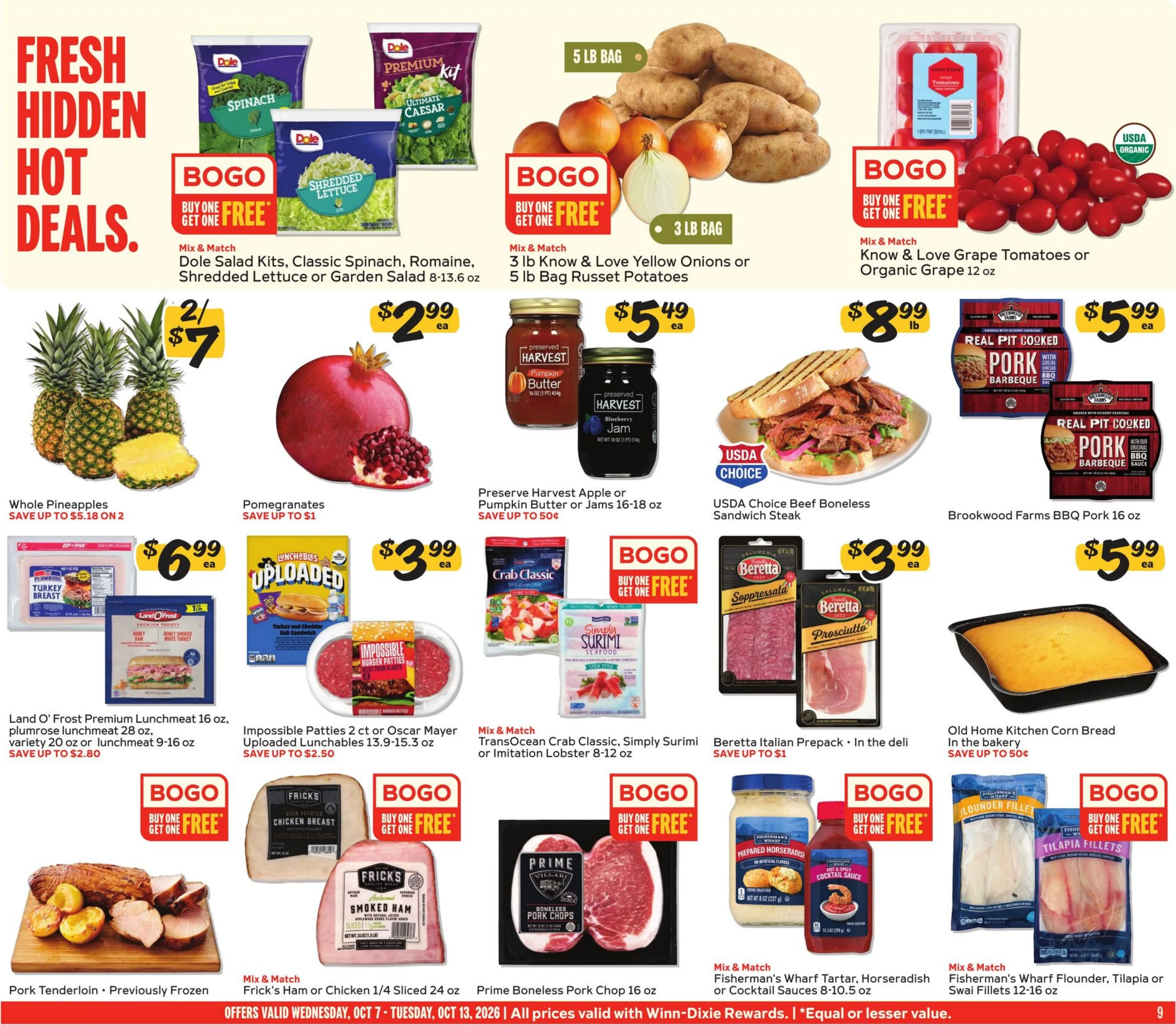 Winn-Dixie Page 9 of 12, weekly ad for Oct 7 - Oct 13, 2026