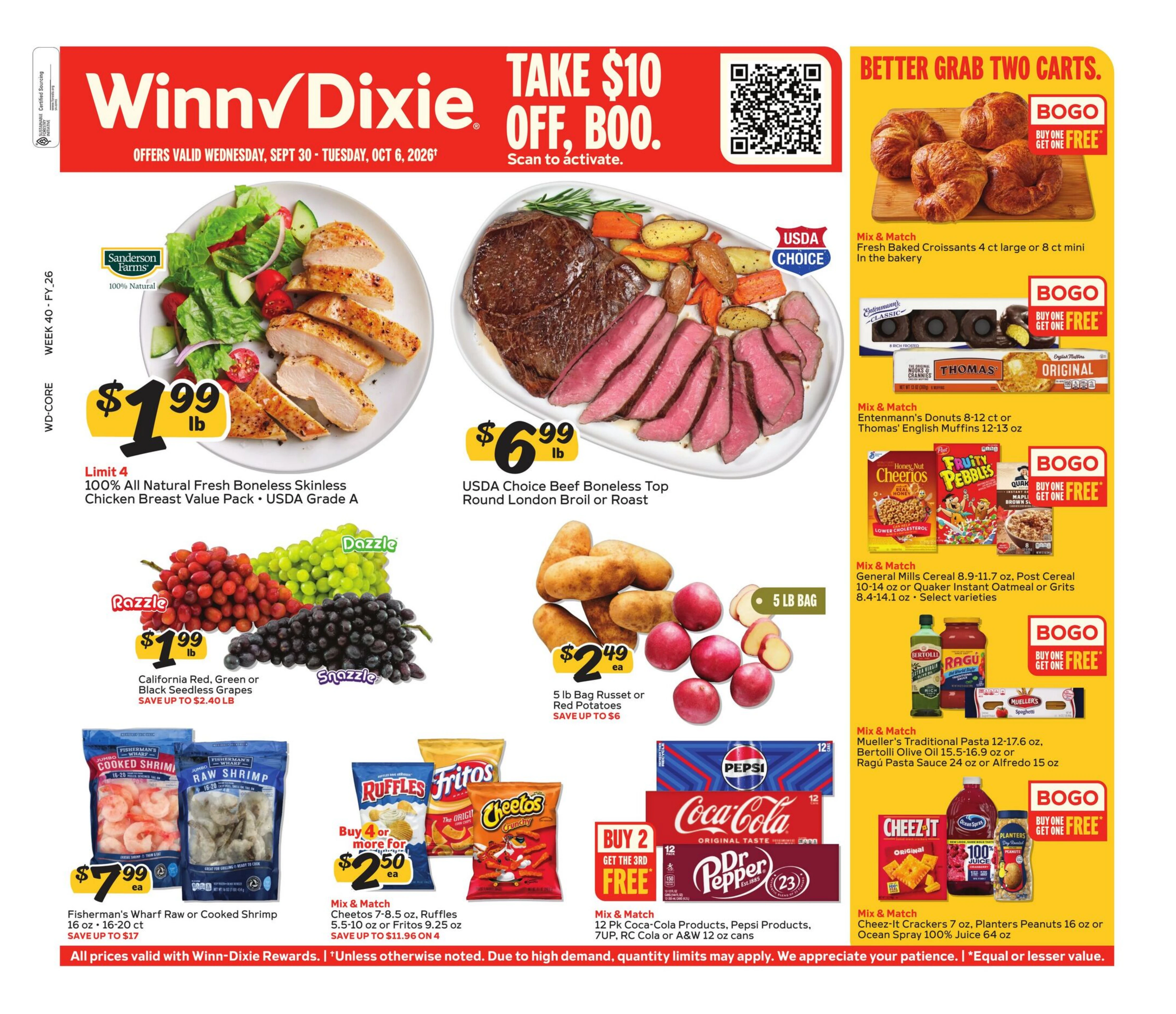 Winn-Dixie Page 1 of 12, weekly ad for Sep 30 - Oct 6, 2026